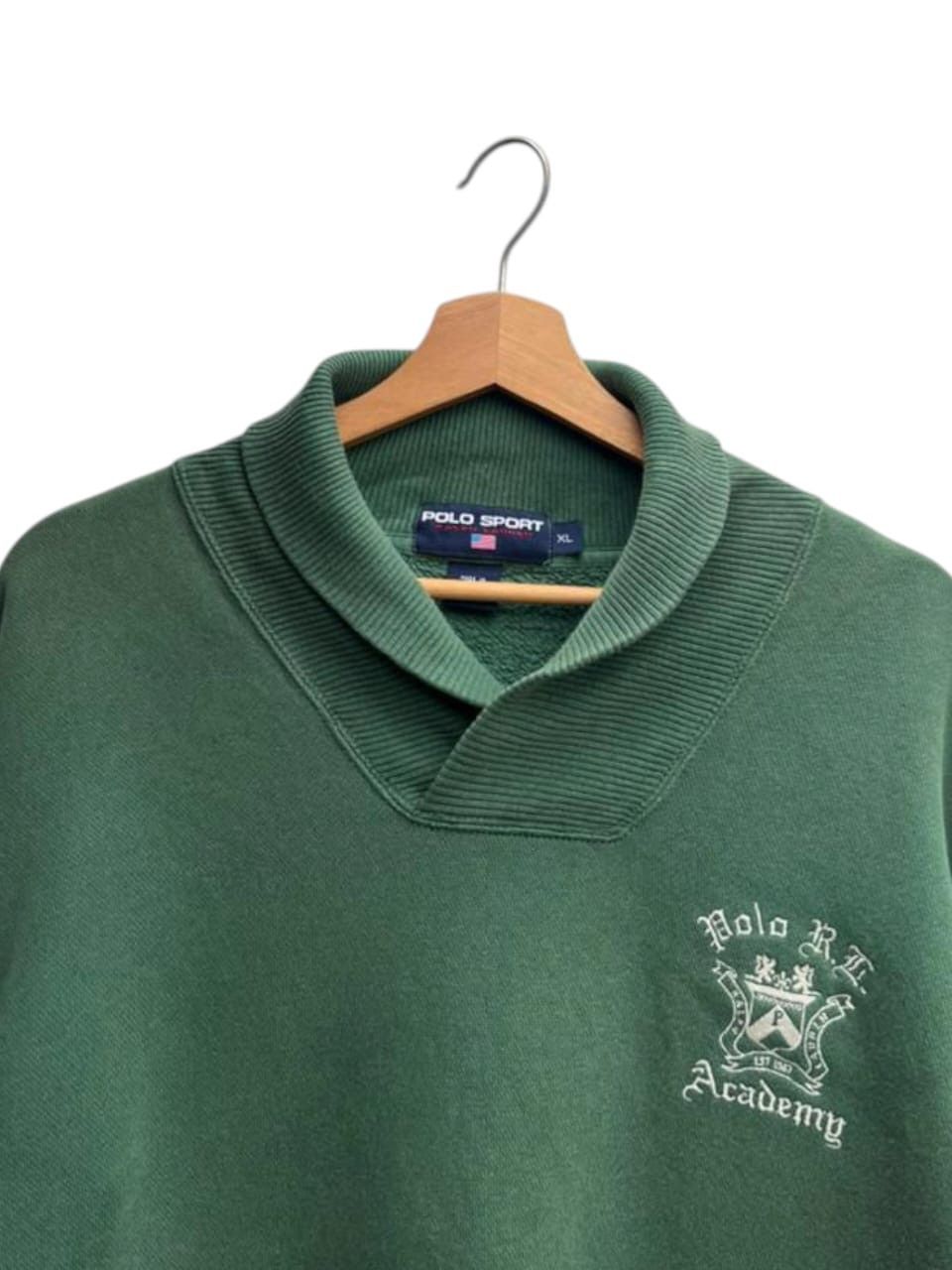 Polo Ralph Lauren Vintage Polo Sport Ralph Lauren RL Academy Shawl Collar Pull Size US XL / EU 56 / 4 - 4 Thumbnail