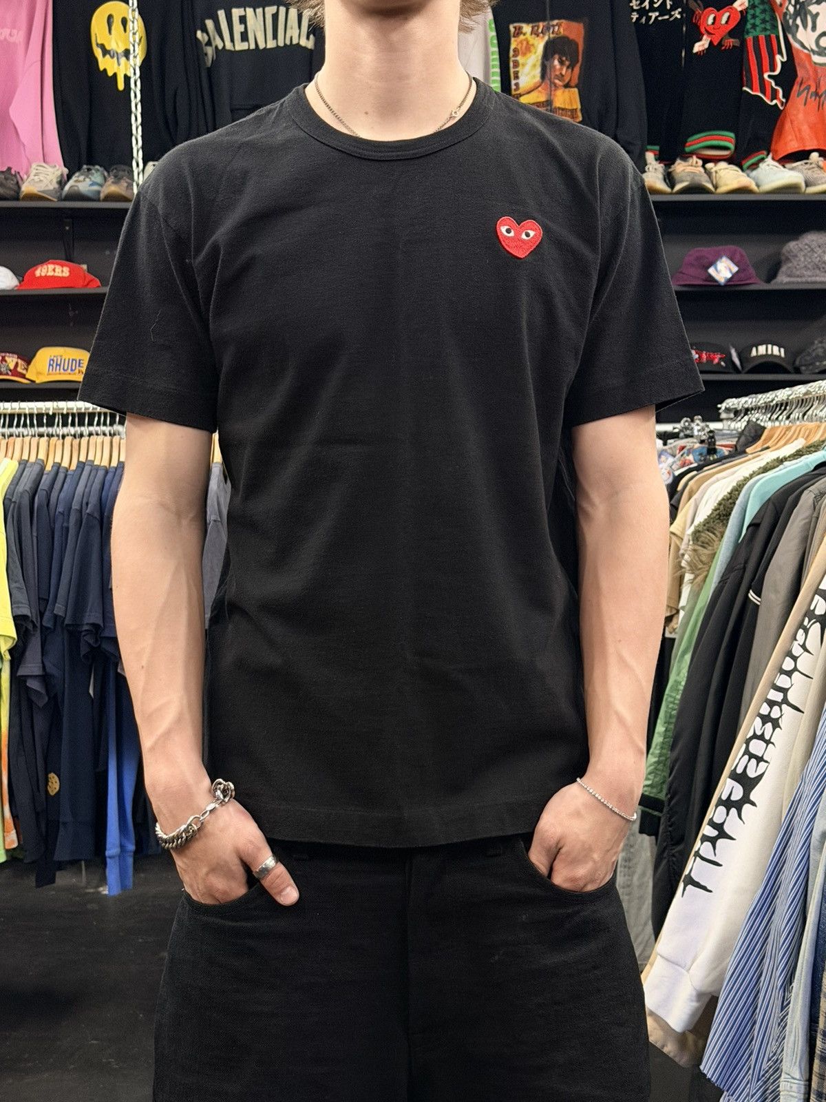 CDG by Comme des Garcons CDG Play Heart Logo T-Shirt Size US L / EU 52-54 / 3 - 1 Thumbnail