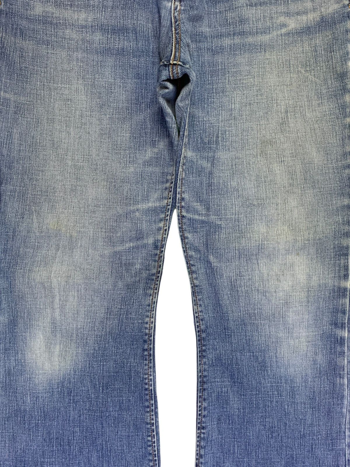 Japanese Brand SALES🔥Vintage Japanese Brand Faded Blue Wash Flare Jeans Size 31" - 5 Thumbnail
