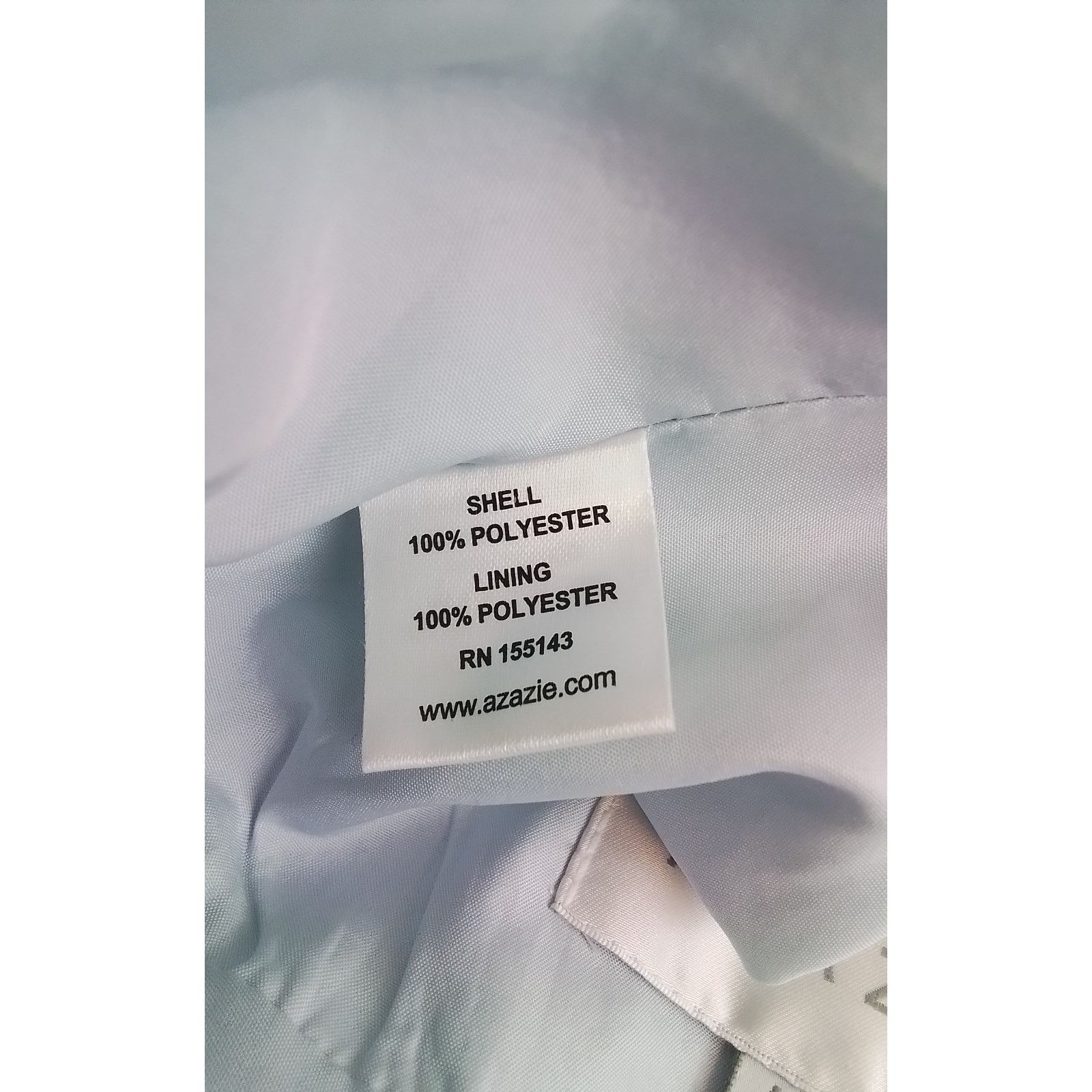 Other Azazie Racerback Aline Formal Dress Women's 10 Baby Blue Size L / US 10 / IT 46 - 7 Thumbnail