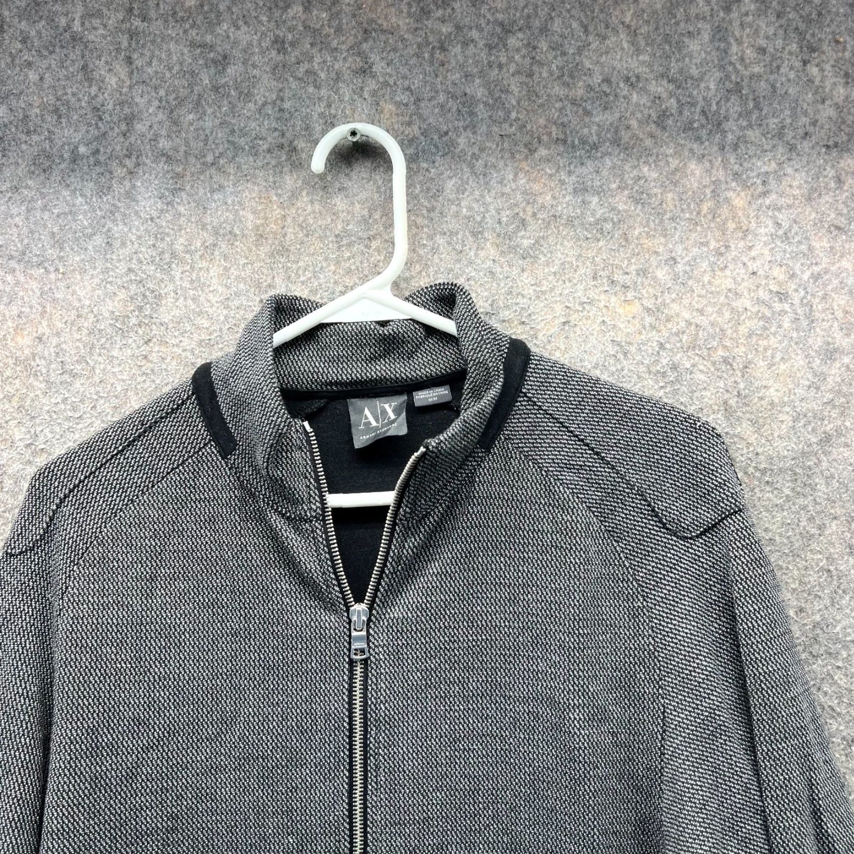 Armani Exchange Armani Exchange Jacket Mens Medium Gray Full Zip Fleece Bomber Vintage Shirt? Size US M / EU 48-50 / 2 - 5 Thumbnail