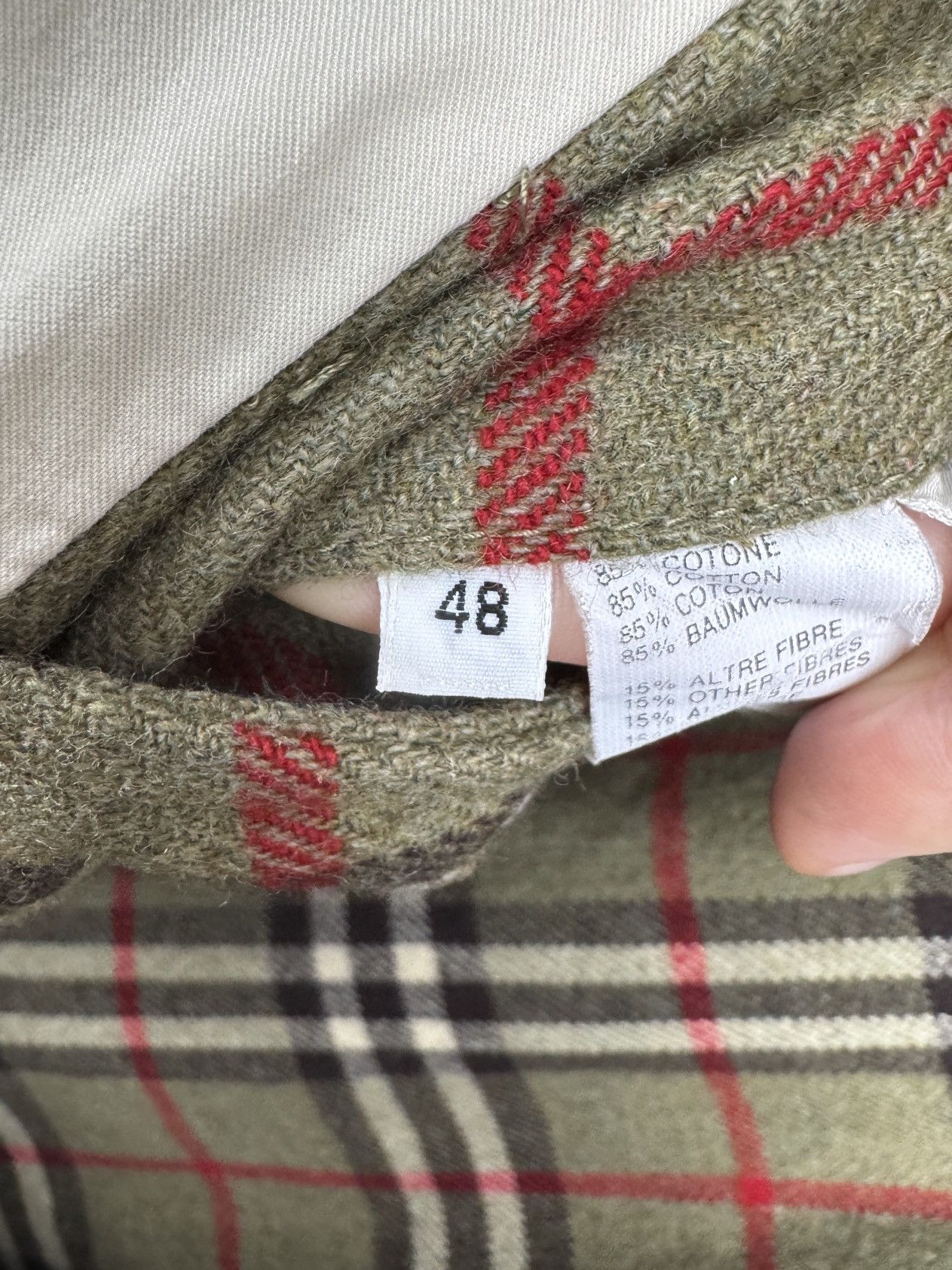 Lanvin Lanvin Boutique vintage double-breasted trench coat check 48 Size US M / EU 48-50 / 2 - 21 Thumbnail