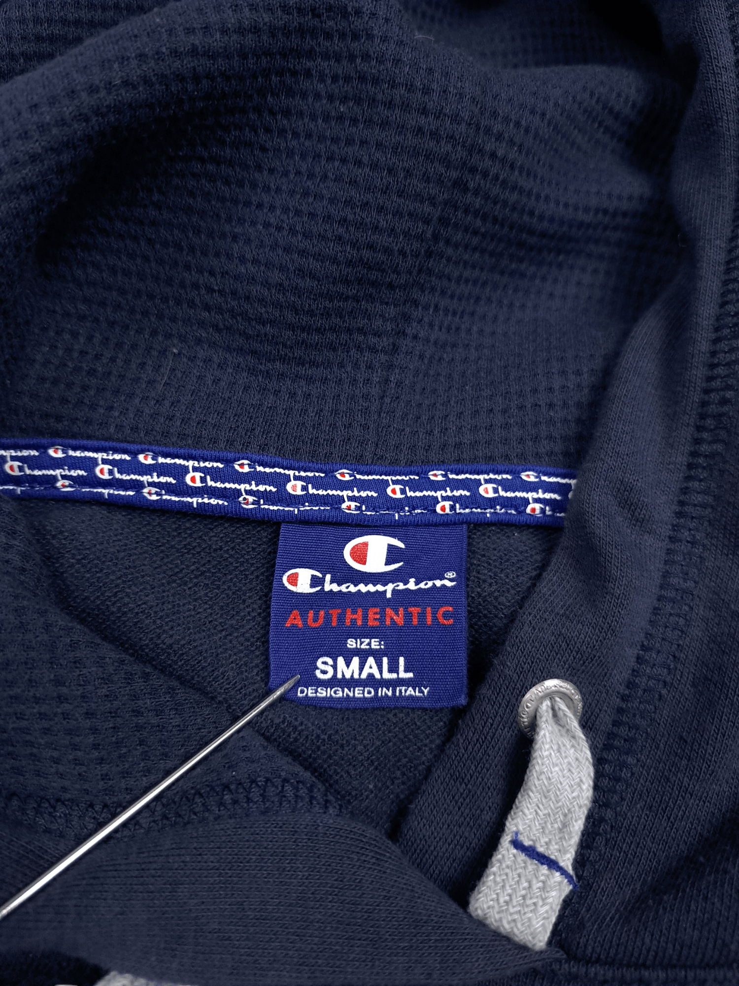 Champion × Vintage 💎 Vintage Big Spell out Logo Navy Champion Hoodie Size S Size US S / EU 44-46 / 1 - 5 Thumbnail