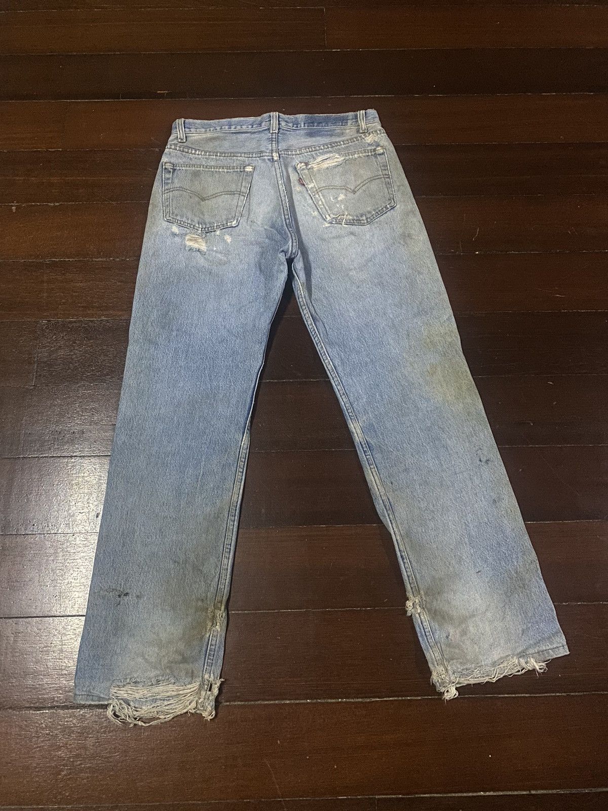 Levi's Vintage Clothing FIRE 🔥 VINTAGE 70s 80s LEVIS 501 DESTROY DISTRESSED RIPPED Size US 32 / EU 48 - 12 Thumbnail