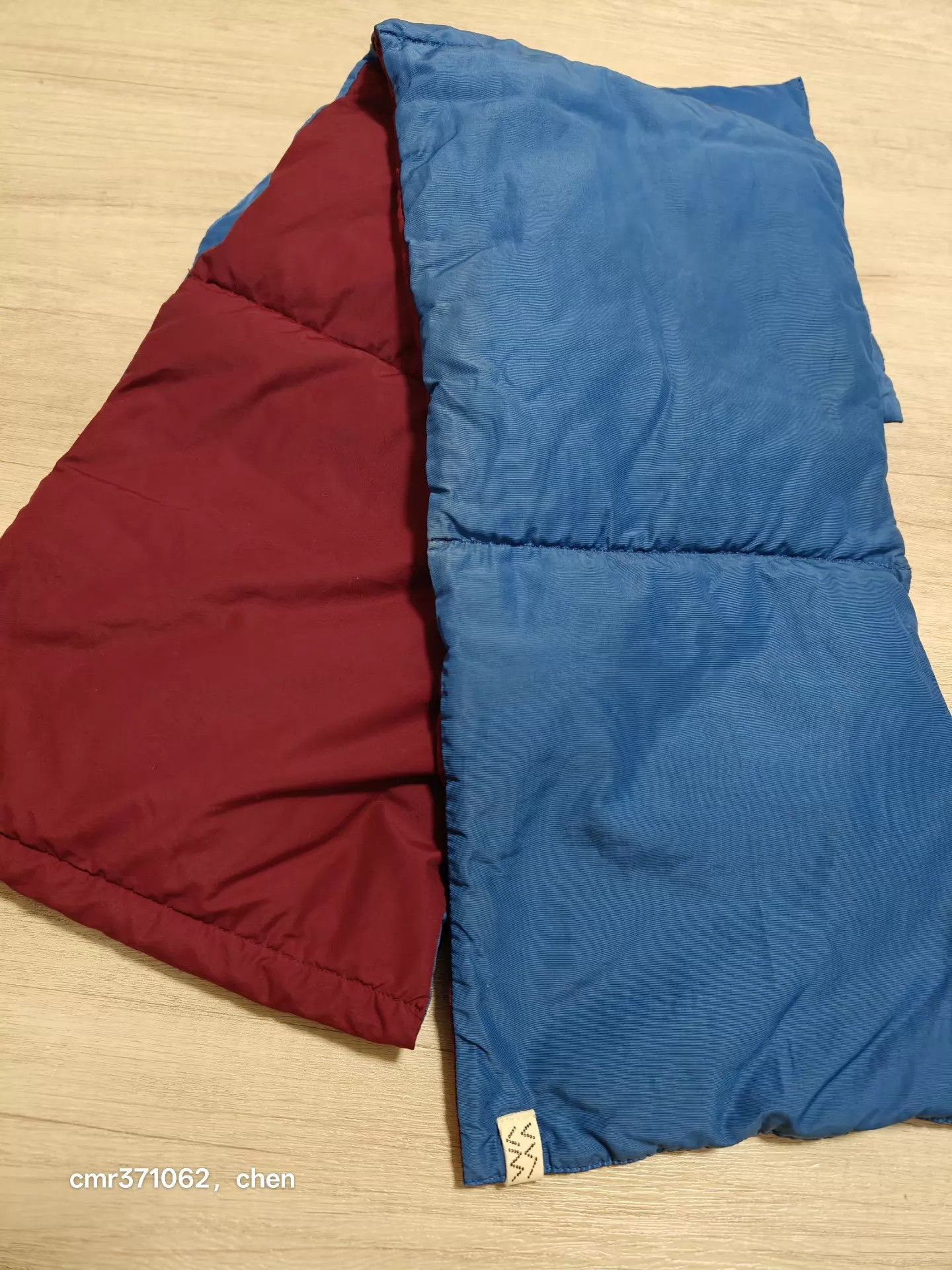 Visvim VISVIM 19AW SPOT DOWN MUFFLER OVERDYE 95 New Blue White Down Size ONE SIZE - 6 Thumbnail