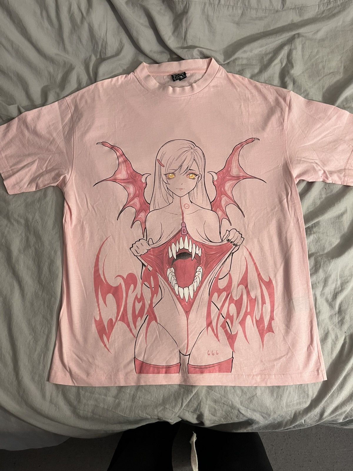 Drop dead anime girl monster tee