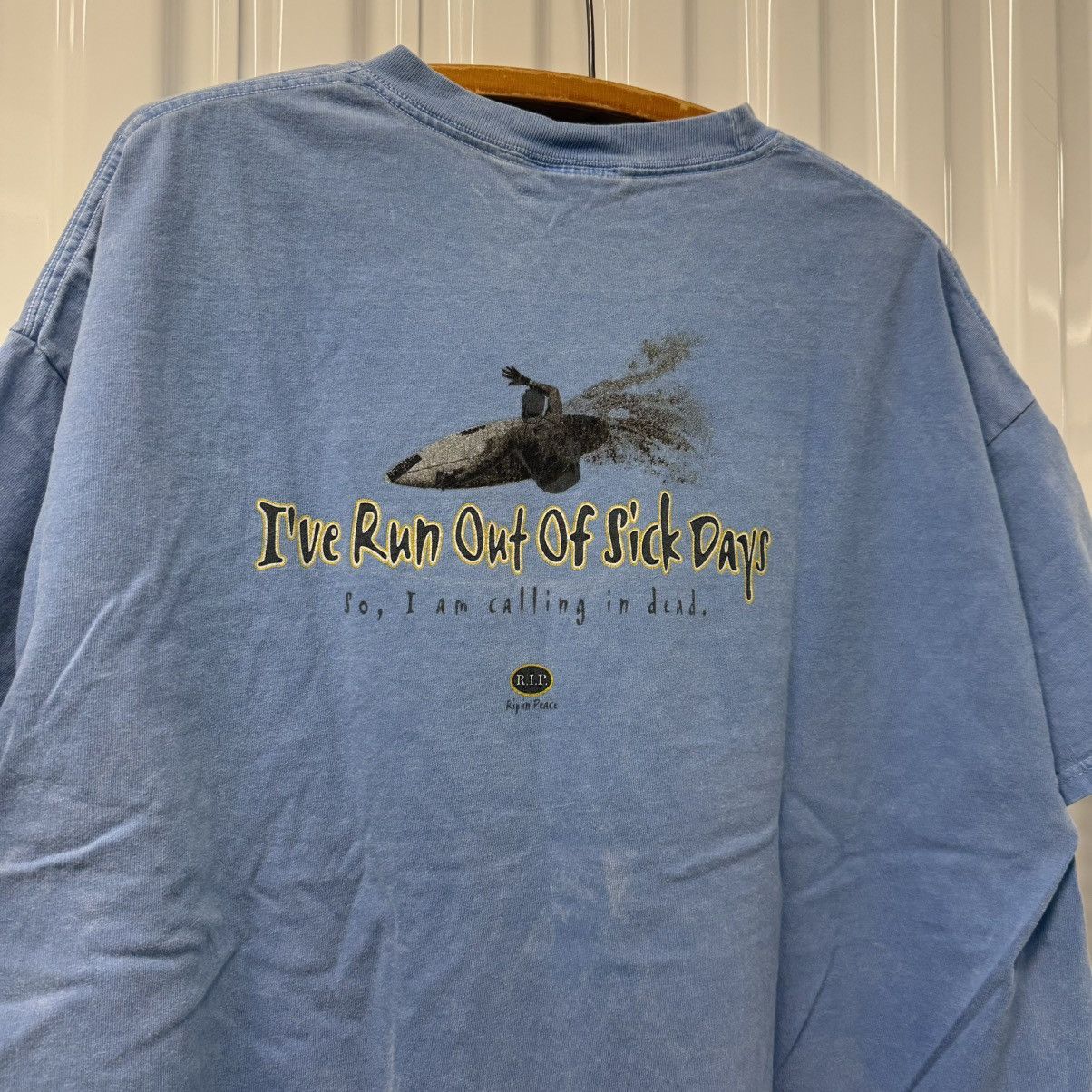 Japanese Brand × Life's a Beach × Vintage Vintage RARE RIP In Peace Surf Baggy Boxy Graphic Tee Size US XL / EU 56 / 4 - 1 Thumbnail