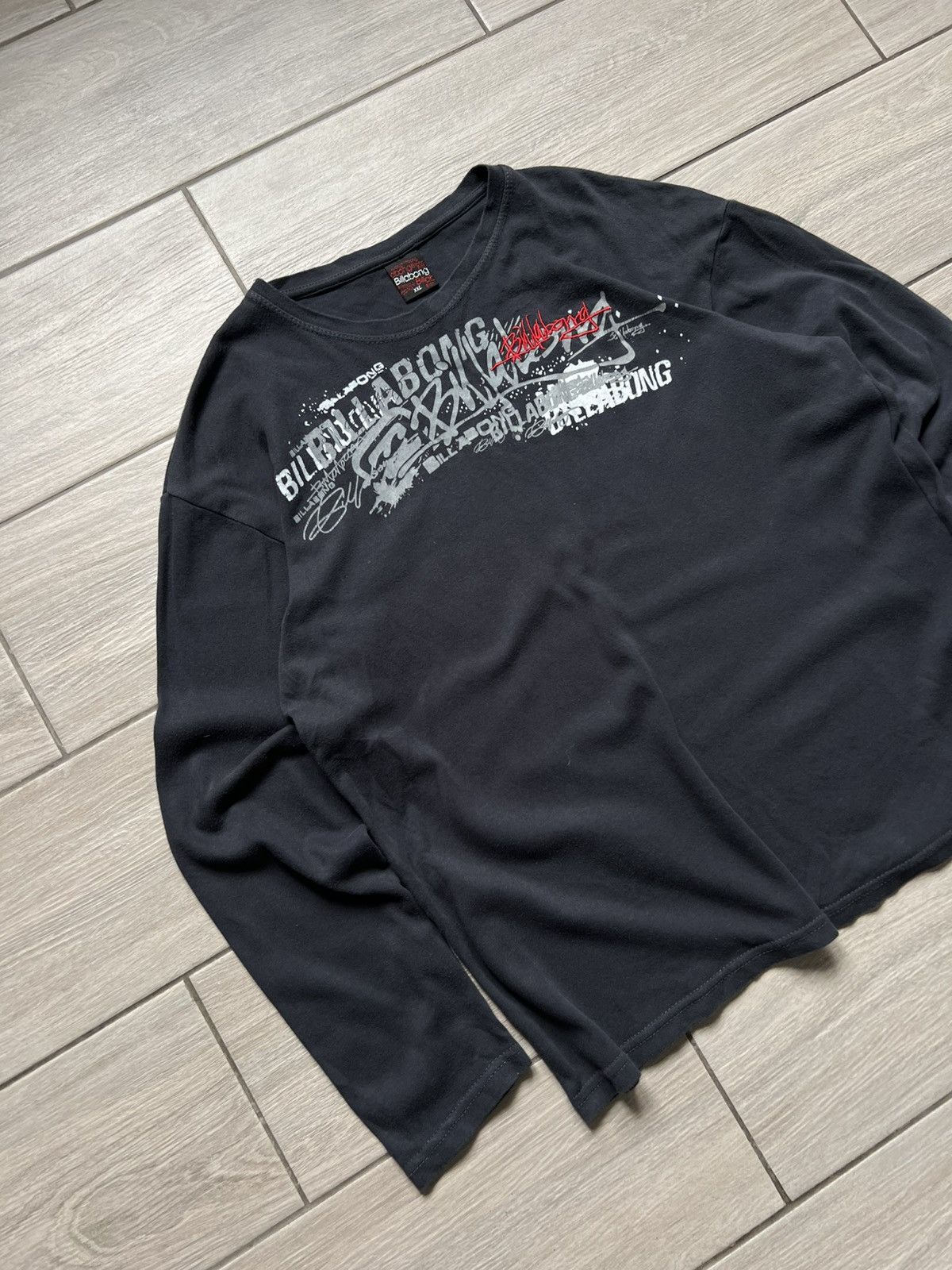 Billabong Vintage Billabong Long Sleeve Overprinted Y2K Japan Style Size US XL / EU 56 / 4 - 3 Thumbnail