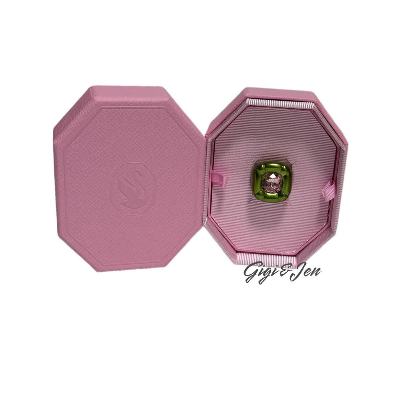 Swarovski Swarovski Dulcis Cocktail Ring sizen 55 / 7 Green New Size ONE SIZE - 1 Thumbnail