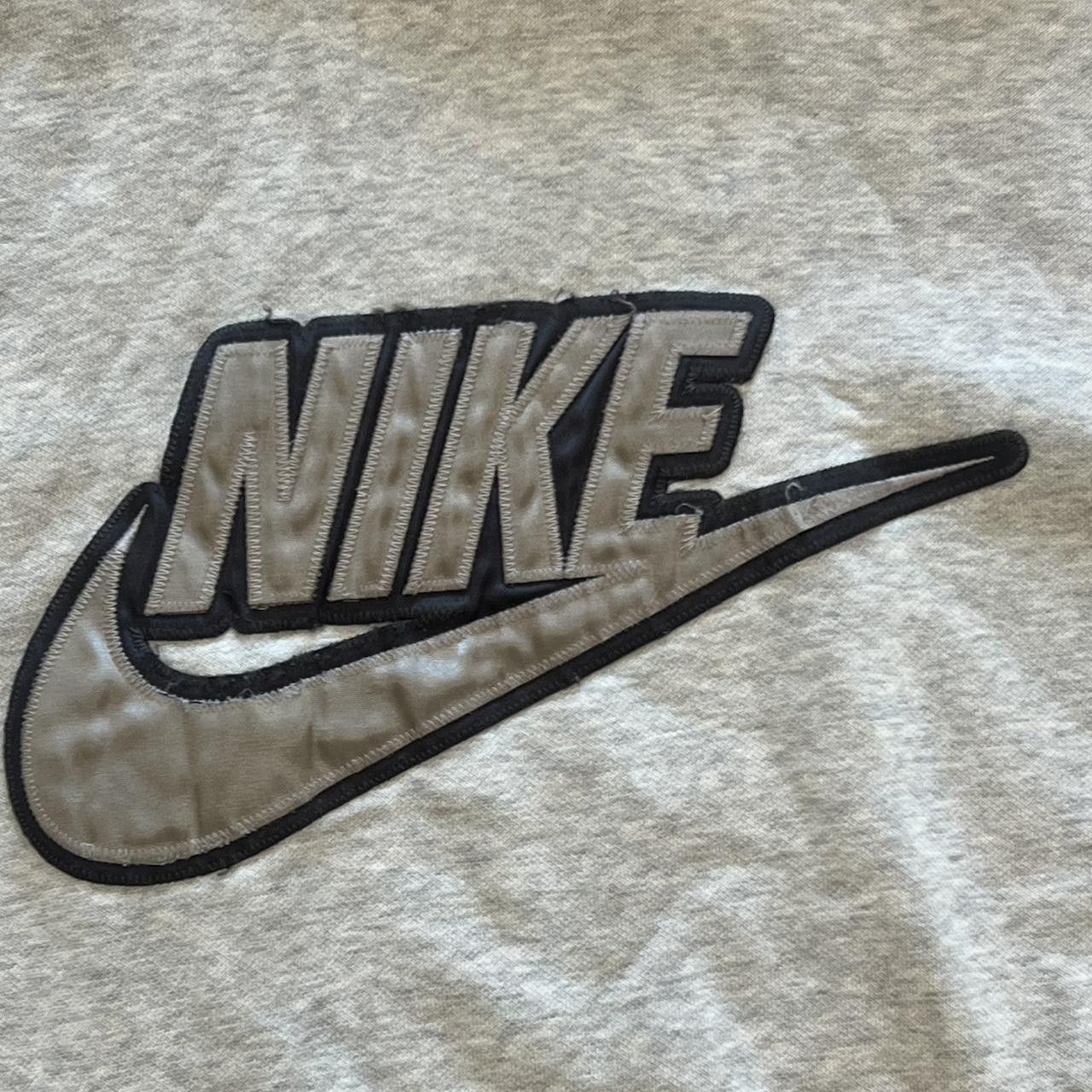 Nike Vintage Nike Gray Hoodie Sweatshirt Pullover Gray Tag Swoosh Size US XL / EU 56 / 4 - 4 Thumbnail