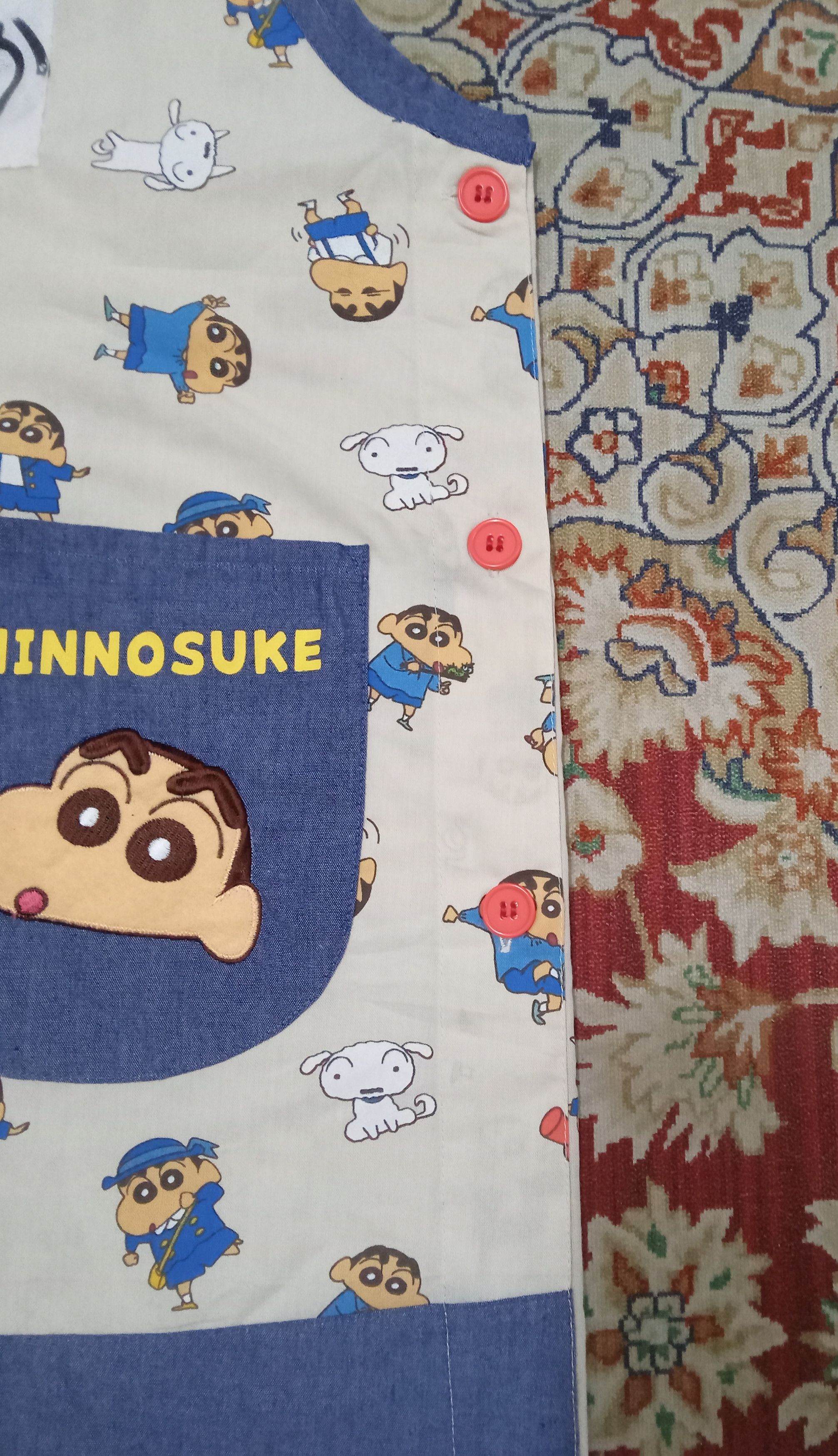 Japanese Brand Vintage Crayon SinChan Housewives Kitchen Shirt Size ONE SIZE - 5 Thumbnail