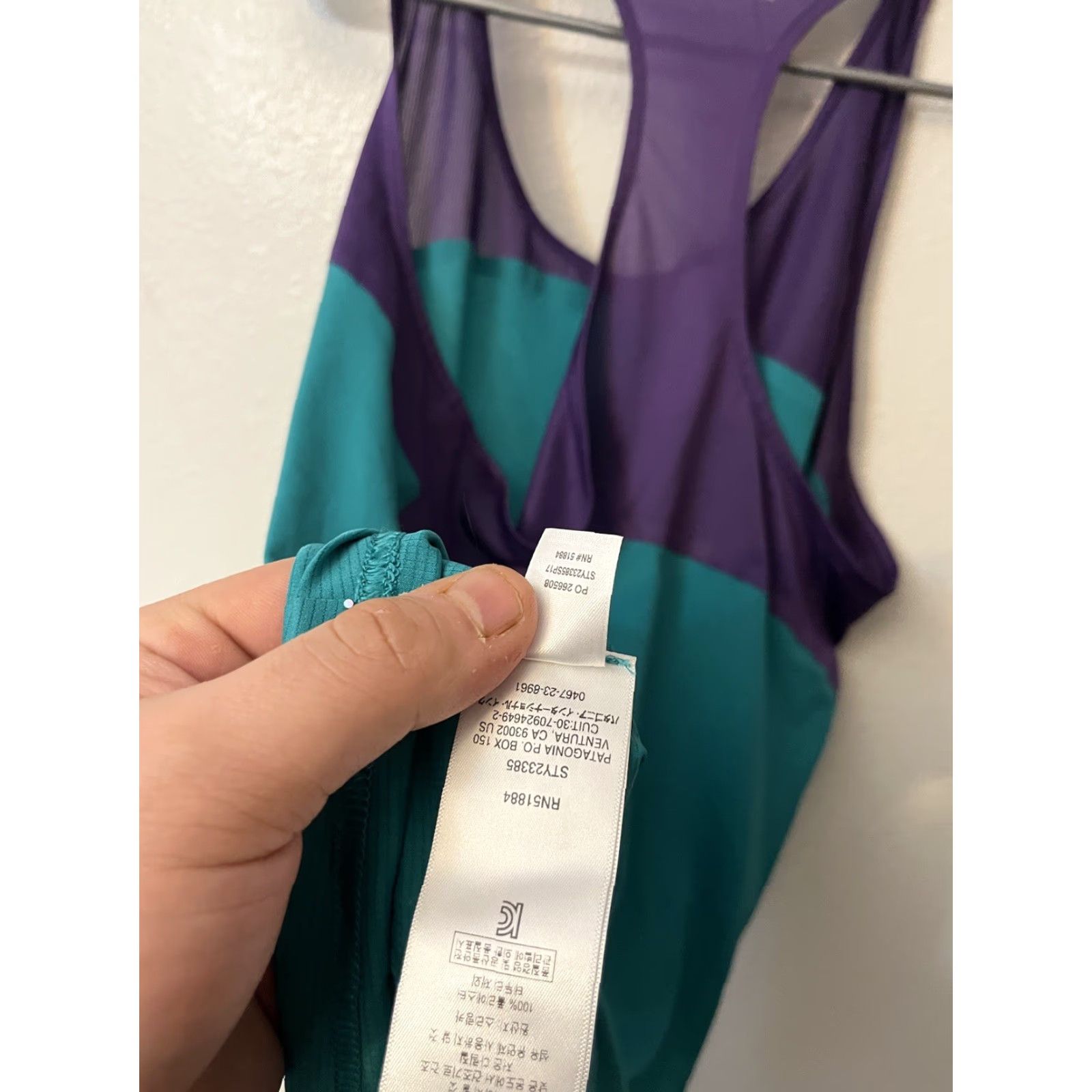 Patagonia Patagonia Windchaser Tank Top Women S Sleeveless Blue Polyester Active Run Gym Training Weight Size S / US 4 / IT 40 - 5 Thumbnail