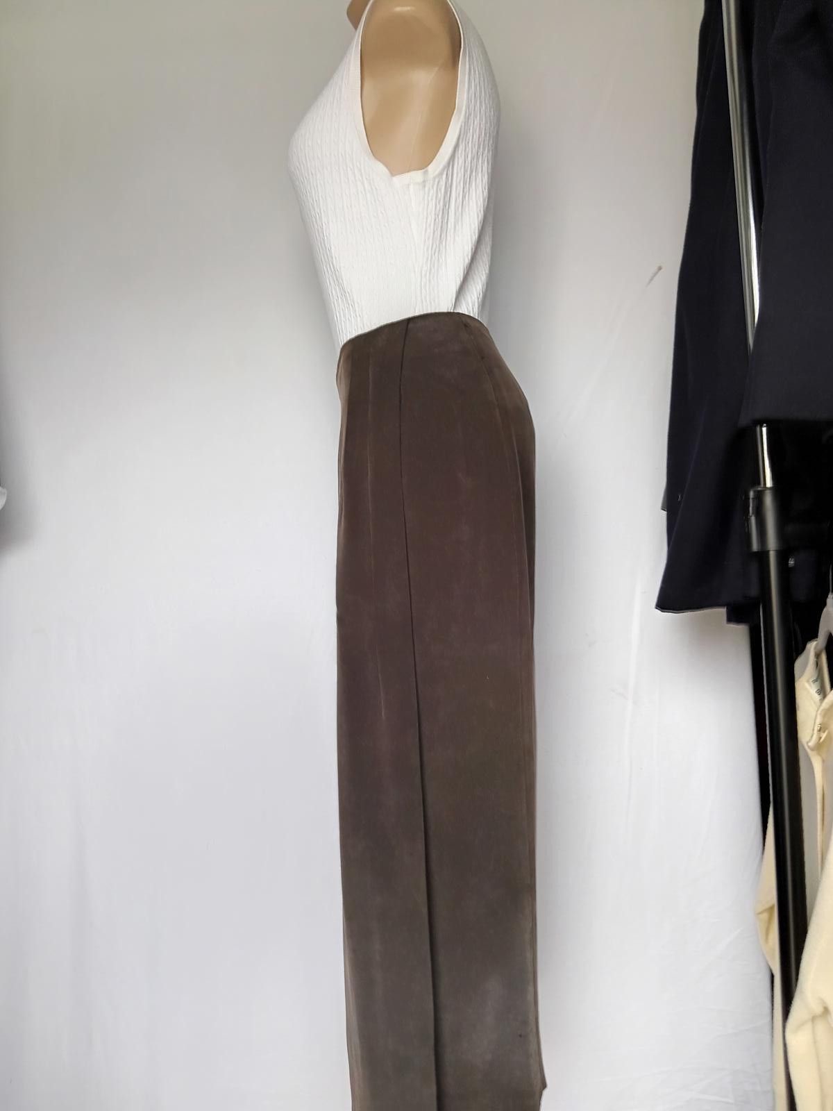 Chaps Ralph Lauren Chaus Women's Brown Suede Midi Skirt - Size 8 Size 30" / US 8 / IT 44 - 2 Thumbnail