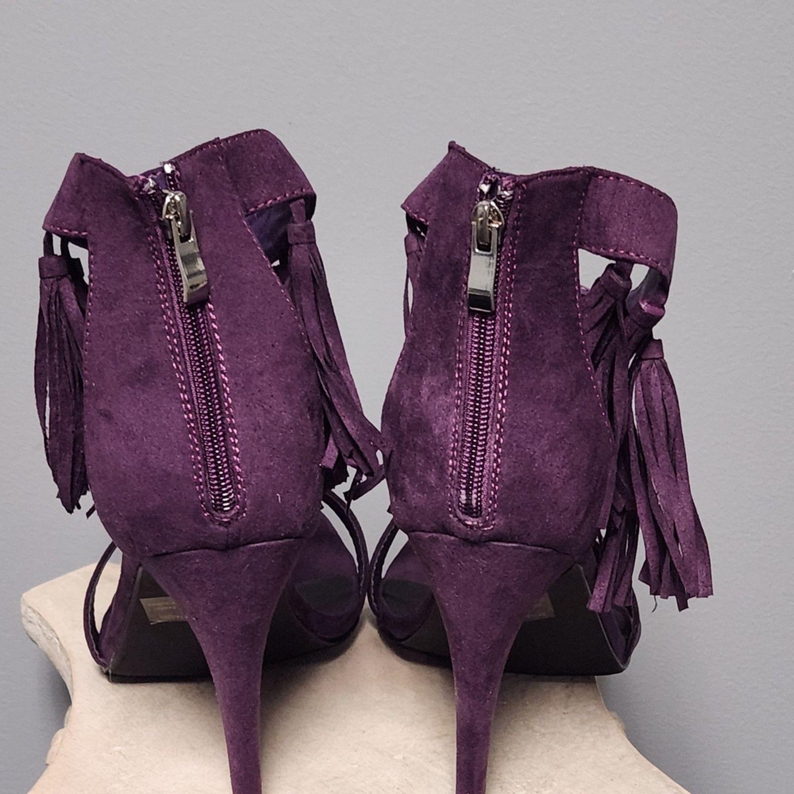 Other Ashley Stewart Purple Tassel Heels Size US 11 / IT 41 - 4 Thumbnail