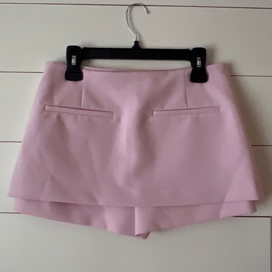 Zara Zara Chalk Pink Low rise Skort Medium Size 32" / US 10 / IT 46 - 4 Thumbnail