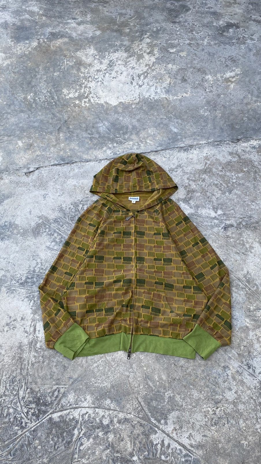 Japanese Brand Designer🪐 Jocomomola Zipper Hoodie 90s Japan Lgb Punk Grunge Size S / US 4 / IT 40 - 1 Thumbnail