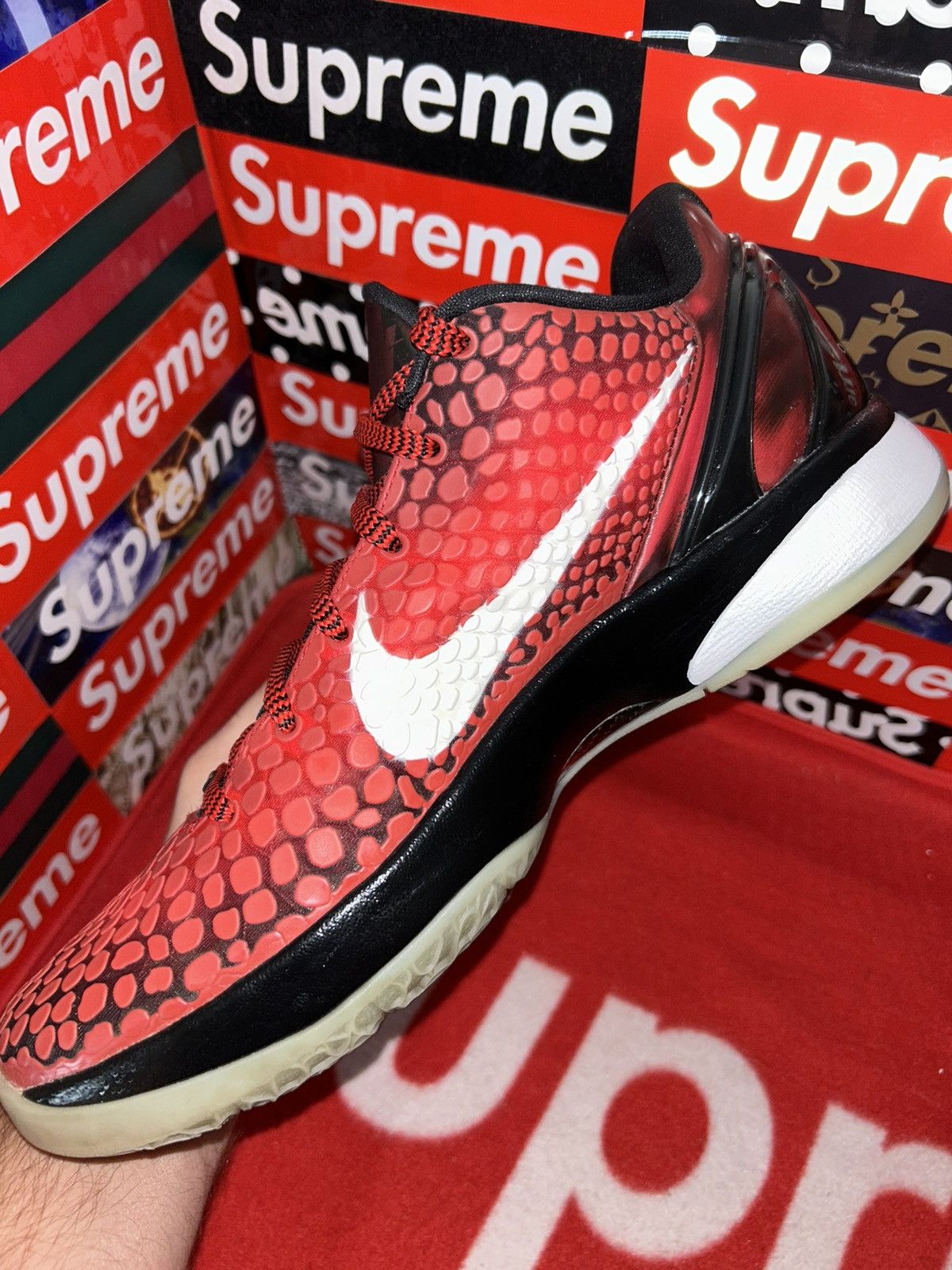 Nike Nike Kobe 6 ASG West Challenge Red 448693-600 size 11.5 2011 Size US 11.5 / EU 44-45 - 11 Thumbnail
