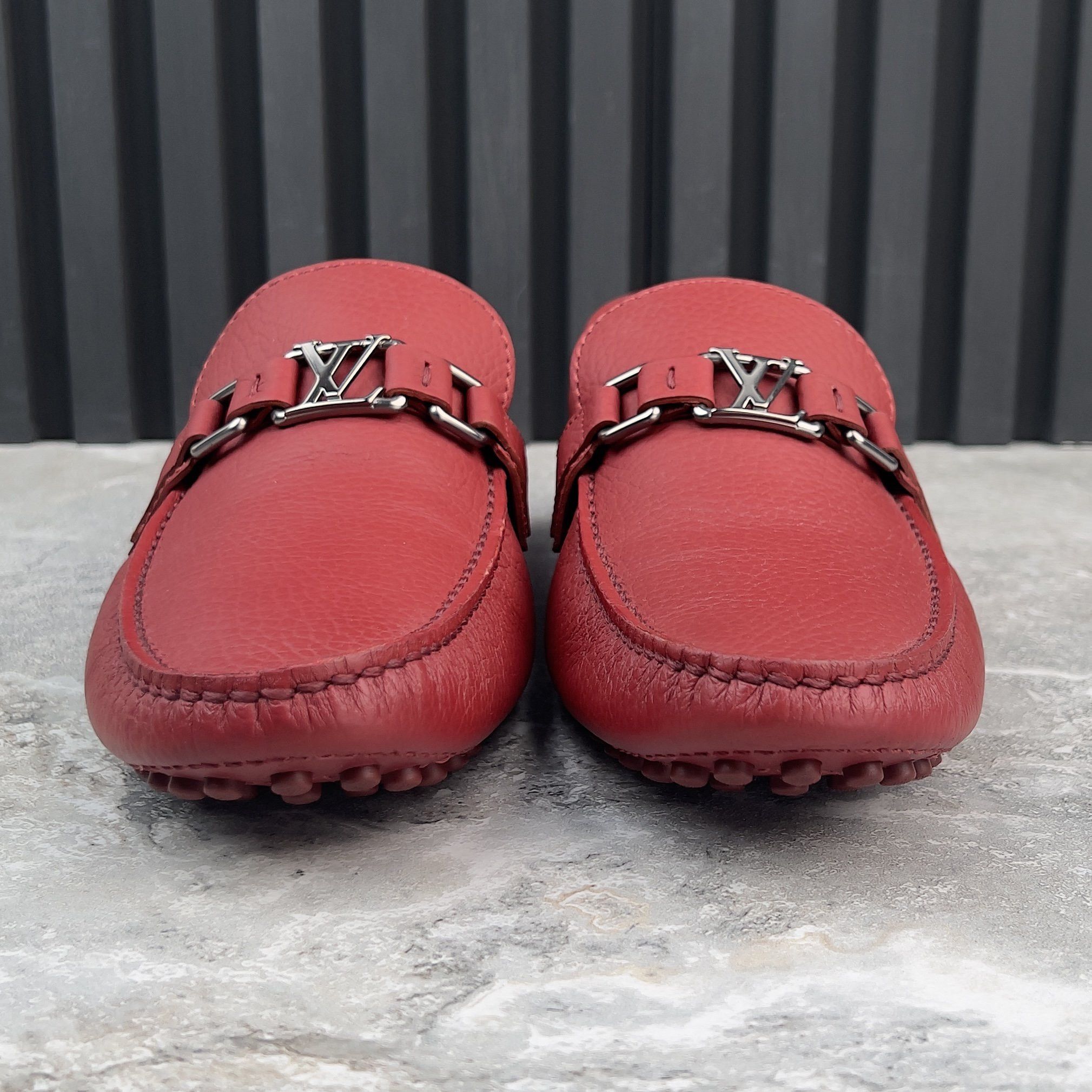 Louis Vuitton Hockenheim Driving Moccasin Grain Leather Size US 9.5 / EU 42-43 - 5 Thumbnail