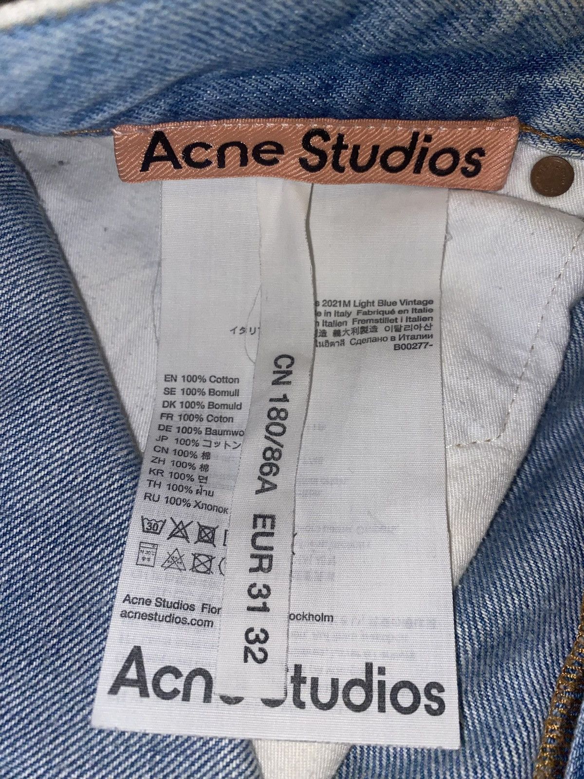 Acne Studios Acne Studios 2021M Blue Jeans Size US 31 - 2 Thumbnail