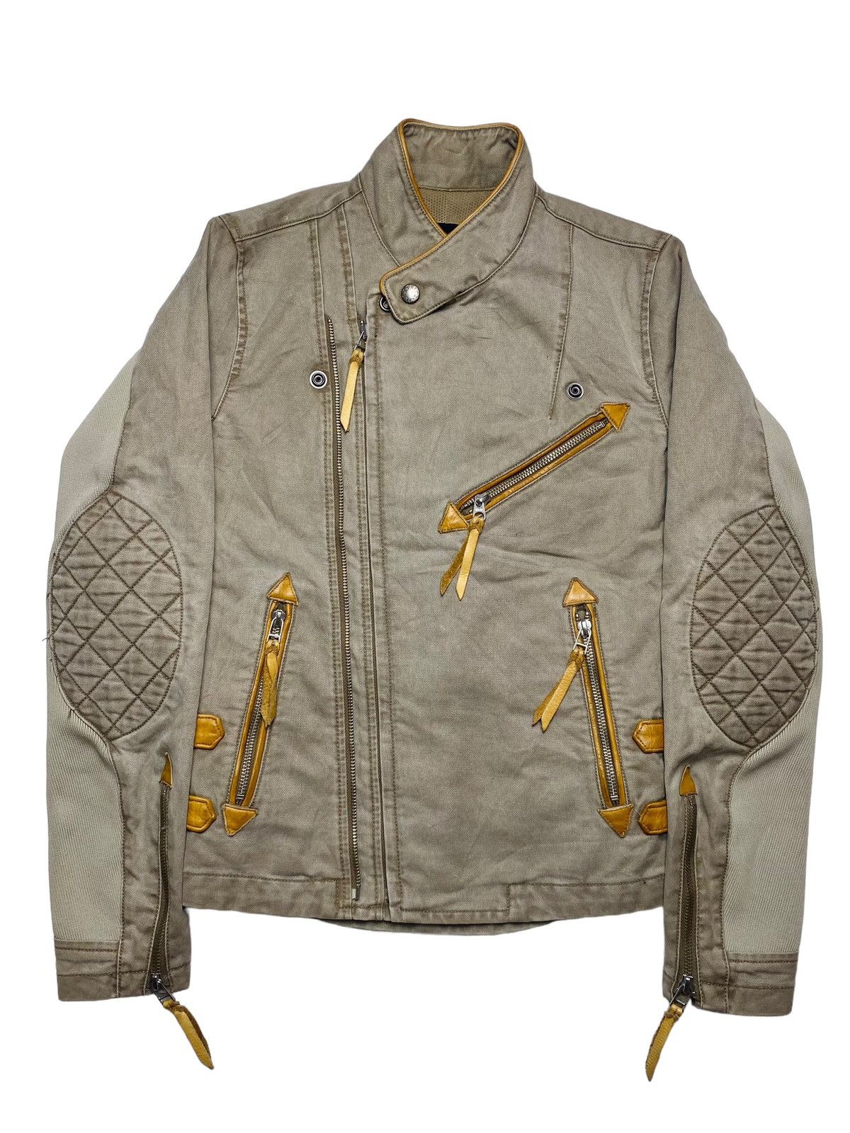 image of If Six Was Nine x Le Grande Bleu L G B 2000S Max Fritzz Femme - Biker Jacket in Grey, Women's (Size