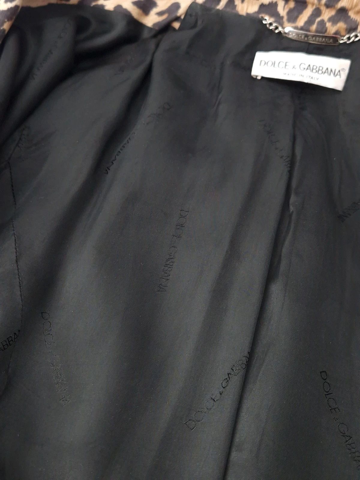 Dolce & Gabbana Vintage Dolce & Gabbana Mainline Leopard Print Coat Size L / US 10 / IT 46 - 4 Thumbnail