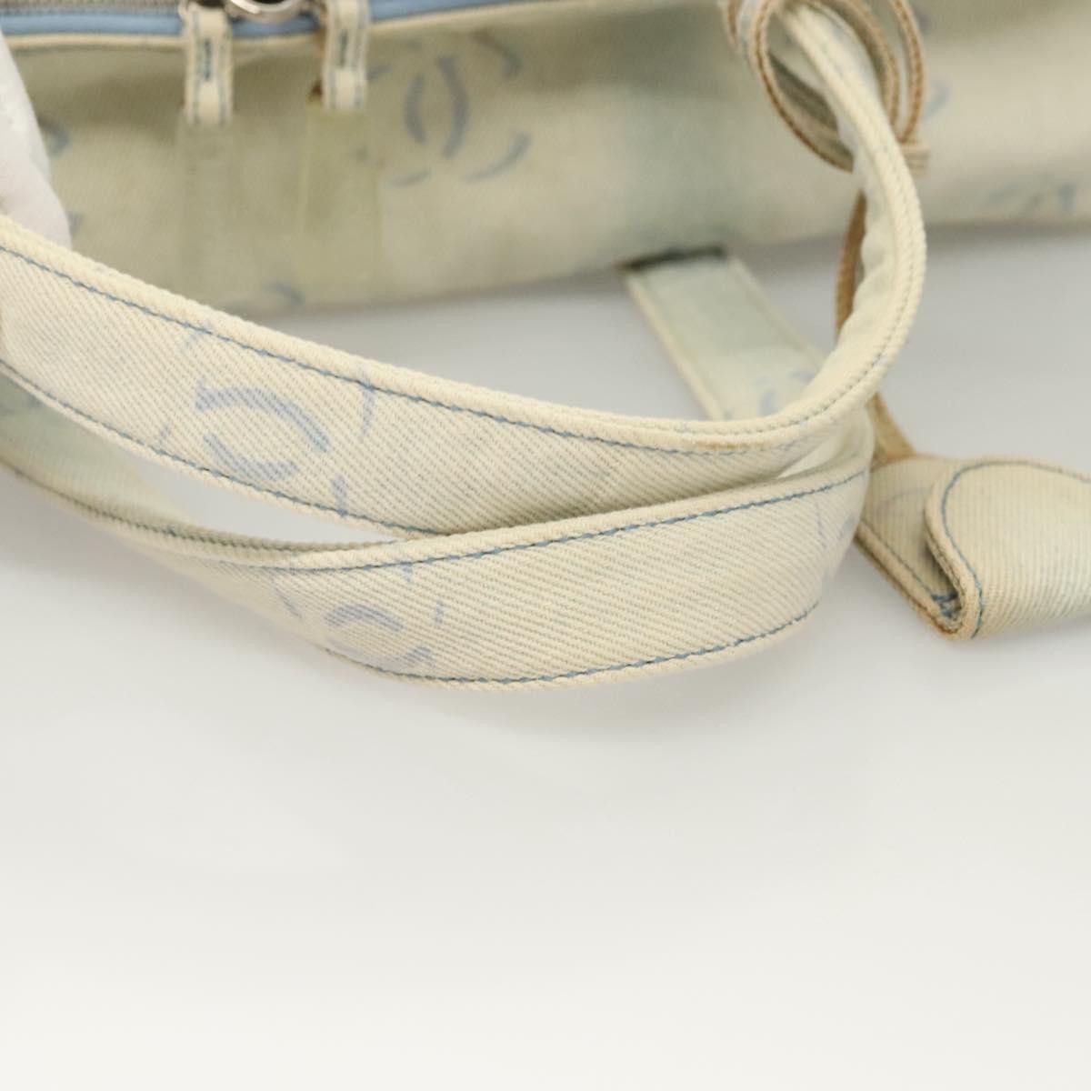 Chanel CHANEL Hand Bag Denim Light Blue Silver CC Size ONE SIZE - 7 Thumbnail