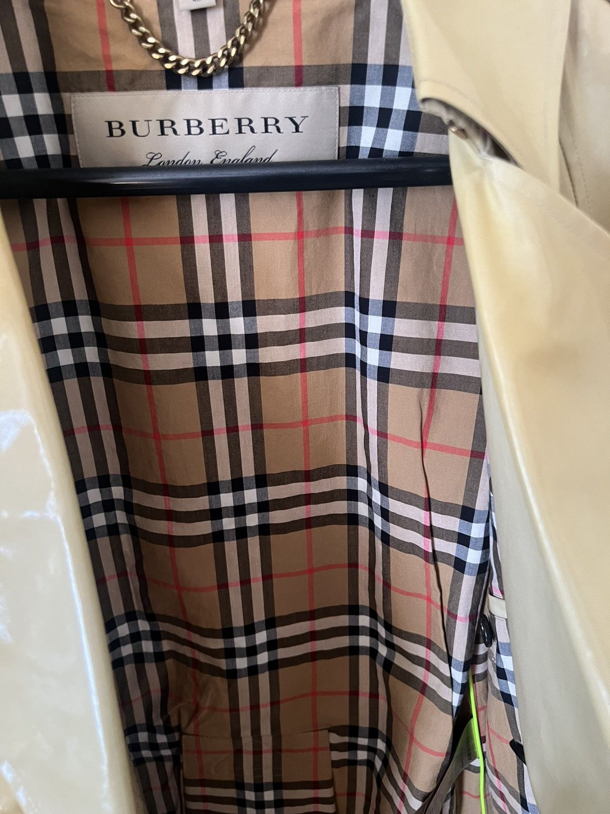 Burberry BURBERRY Laminated Gabardine Trench Coat Size US S / EU 44-46 / 1 - 10 Thumbnail