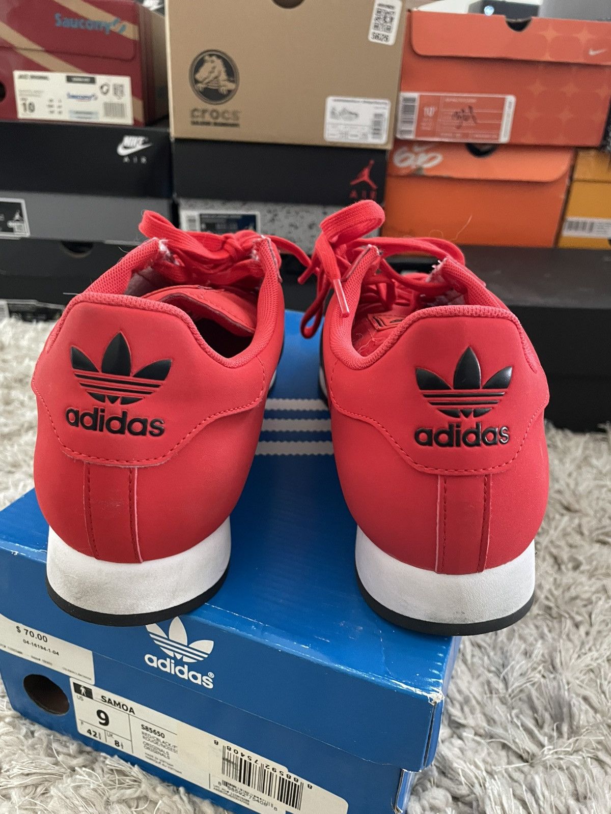 Adidas Adidas Samoa Red/Black/Grey Size US 9 / EU 42 - 6 Thumbnail