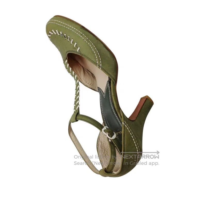 Vivienne Westwood Vivienne Westwood Acquired Soles Green Stitch Heels Size US 5.5 / IT 35.5 - 7 Thumbnail