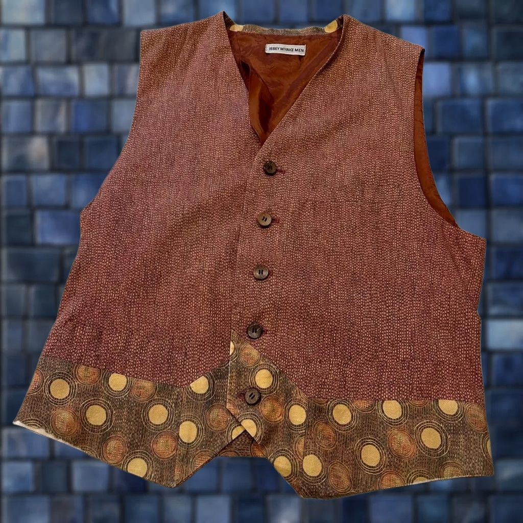 Issey Miyake ISSEY MIYAKE VEST GILET JACKET MEN SIZE 2XL MULTICOLOR COTTON USED Size US XXL / EU 58 / 5 - 1 Thumbnail
