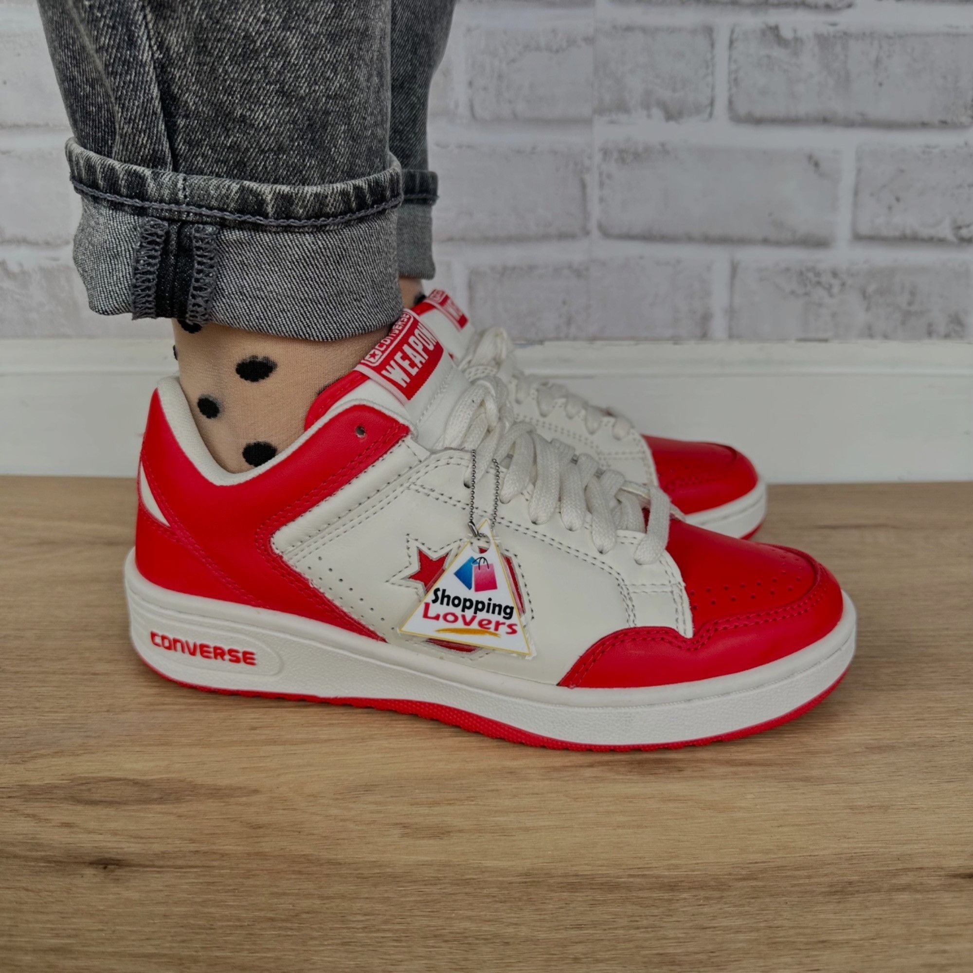 Converse Converse Weapon Low Red White 10.5 Women Shoes Bird Magic Er Size US 10.5 / IT 40.5 - 6 Thumbnail