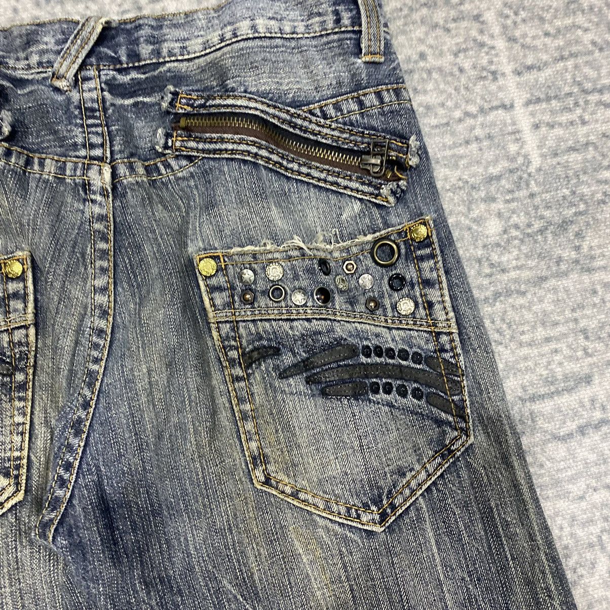 Japanese Brand × Vintage Sick☠️ Oririn Acid Wash Jeans Punk 90s Size US 30 / EU 46 - 12 Thumbnail