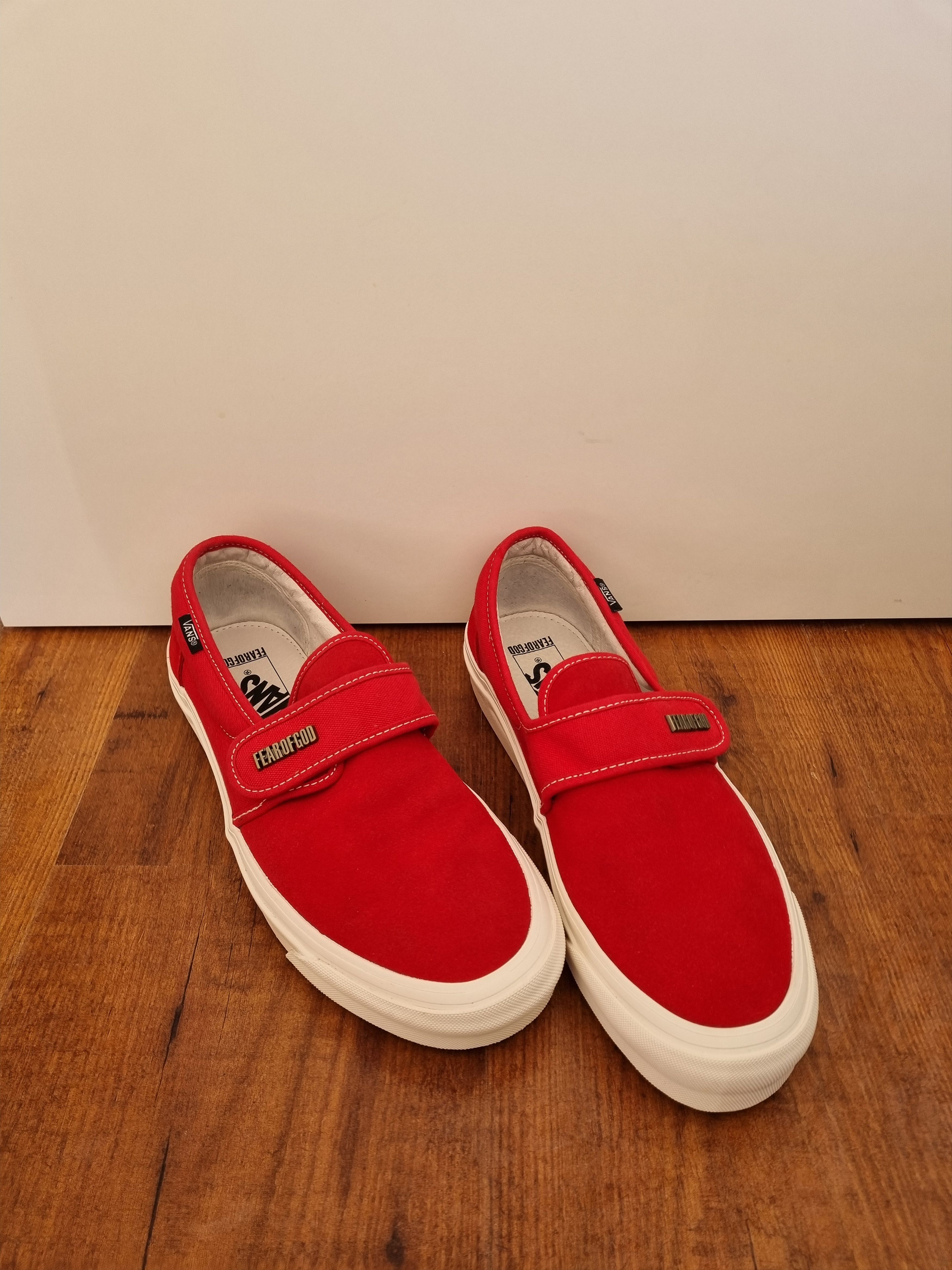 Fear of God × Vans Vans x Fear Of God Slip-On 47 V DX Red Size US 8 / EU 41 - 1 Thumbnail
