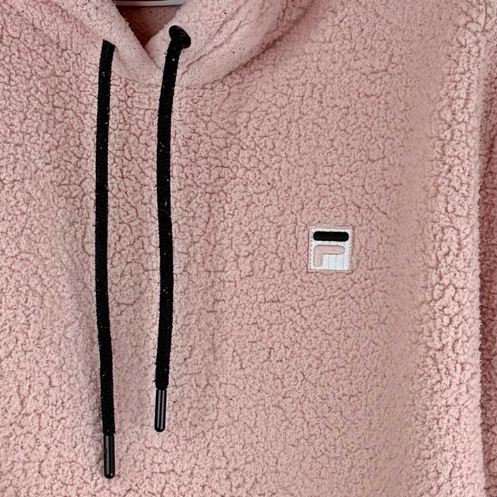 Fila FILA Women's Thick Warm Pink Sherpa/Fleece Hoodie Size XXL Size XXL / US 16-18 / IT 52-54 - 2 Thumbnail