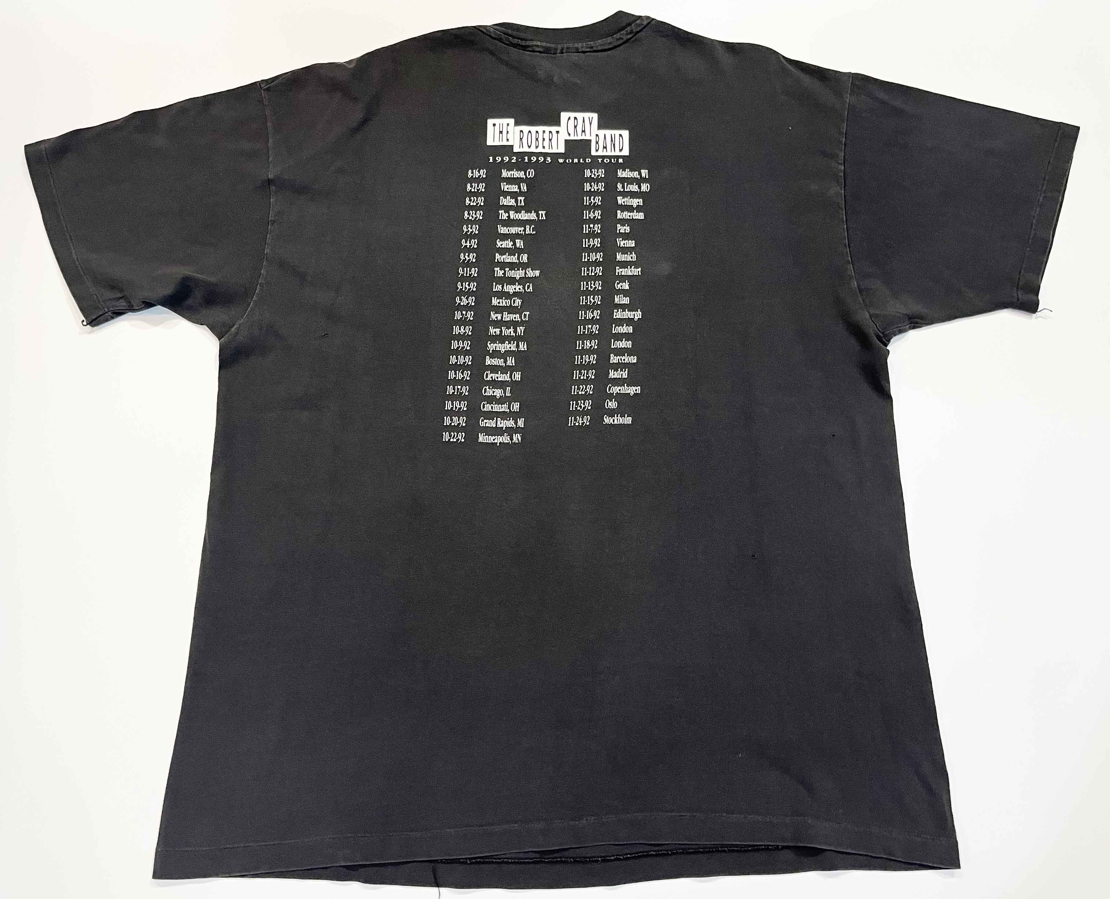 Hanes × Vintage Vintage The Robert Cray Band I Was Warned 92-93 Tour T-Shirt Size US XL / EU 56 / 4 - 4 Thumbnail