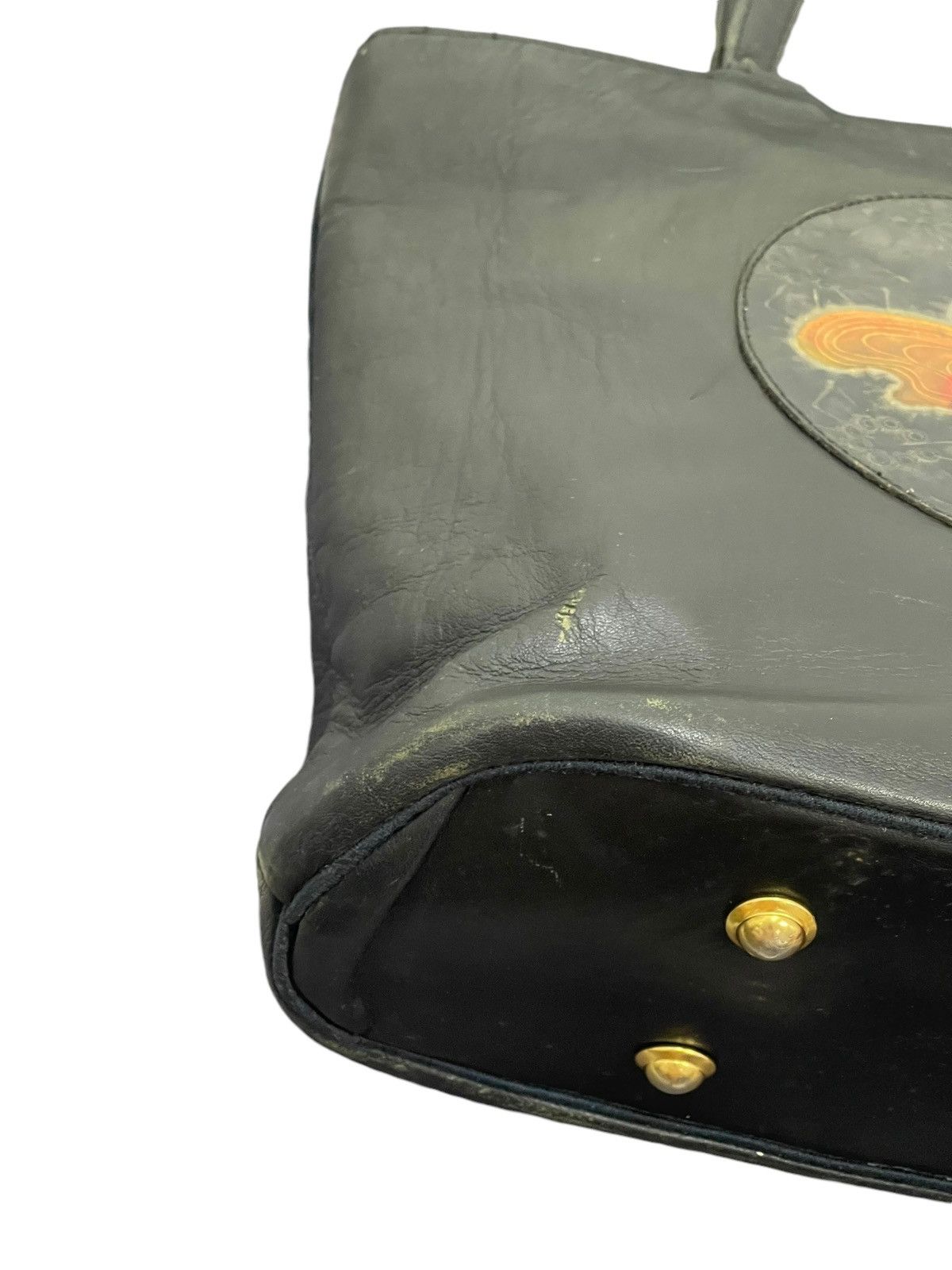 Genuine Leather Full Leather Vtg Unknown Japan Tote Shoulder Bag 1🟩0 Size ONE SIZE - 15 Thumbnail