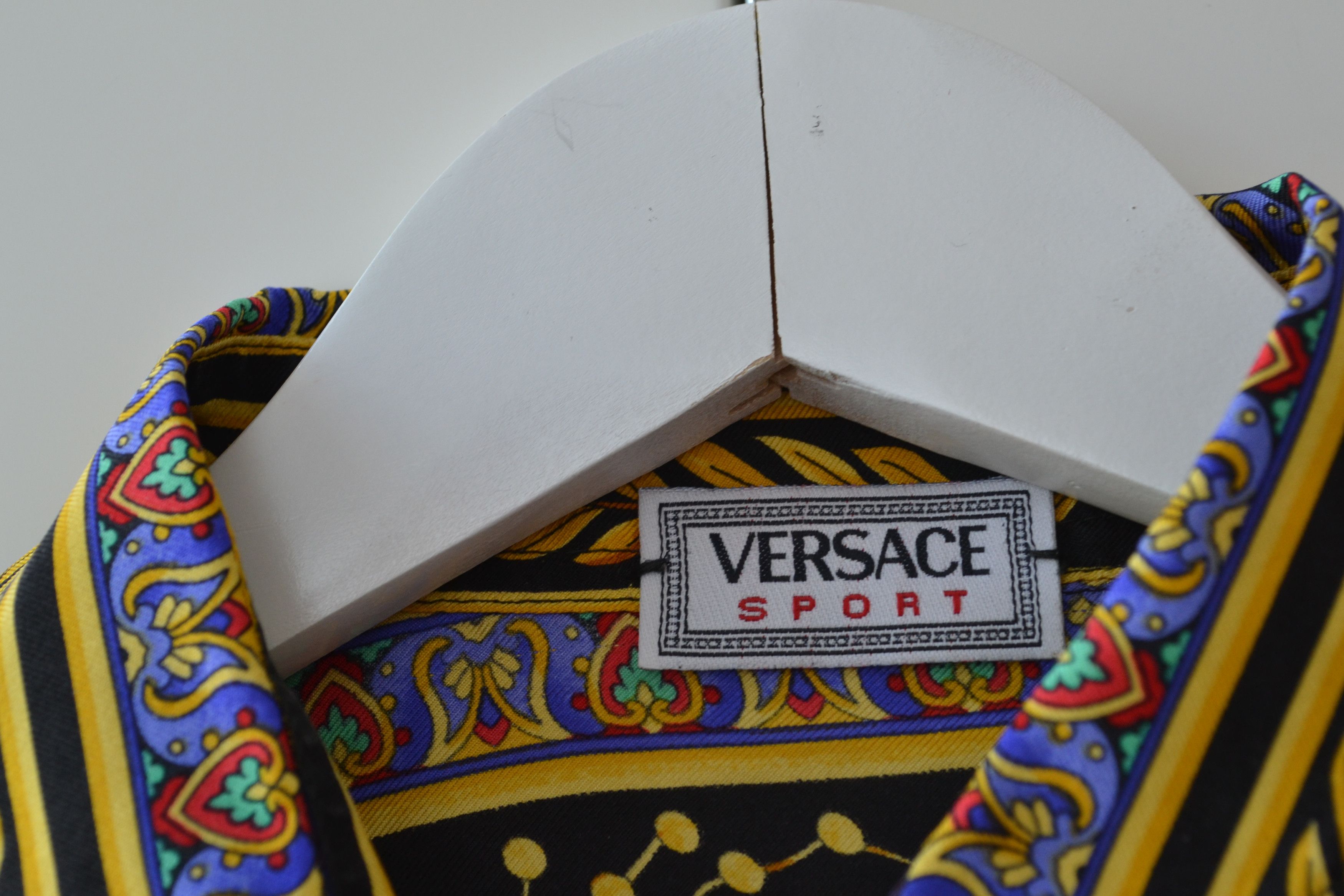 Versace VERSACE Shirt Silk Long Sleeve Baroque Printed Vintage Size US S / EU 44-46 / 1 - 6 Thumbnail