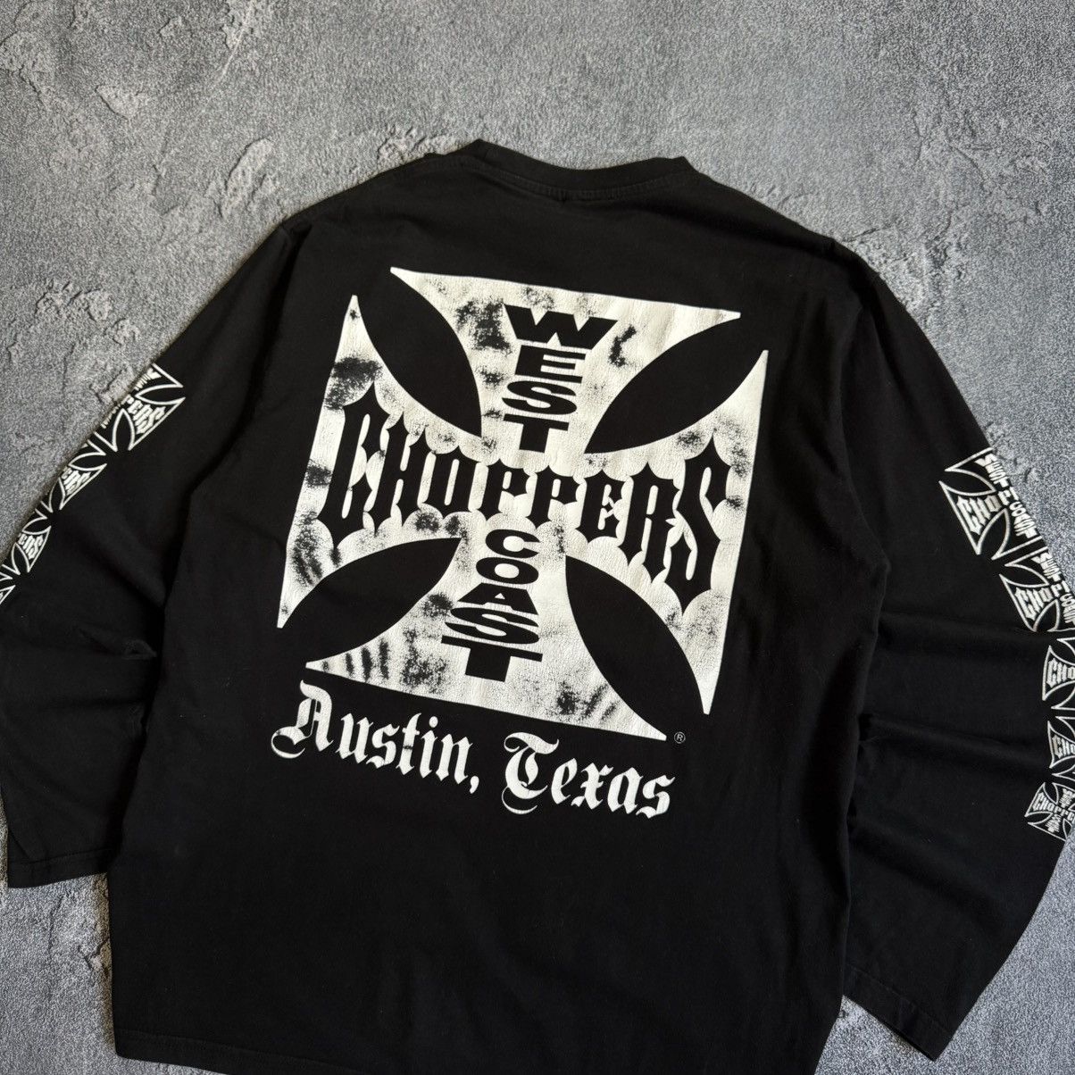 West Coast Choppers West Coast Choppers Big Logo Long sleeve Very Rare Vintage Size US L / EU 52-54 / 3 - 2 Thumbnail