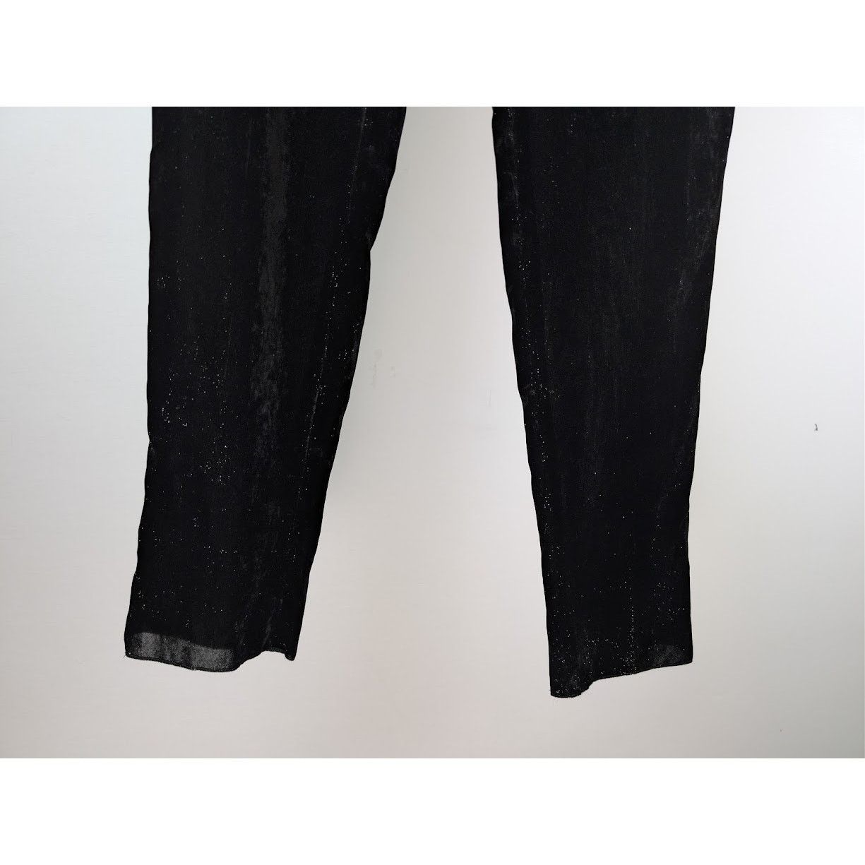 Saint Laurent Paris o1rshd1 Shimmering Velvet Pants in Black Size US 32 / EU 48 - 3 Thumbnail