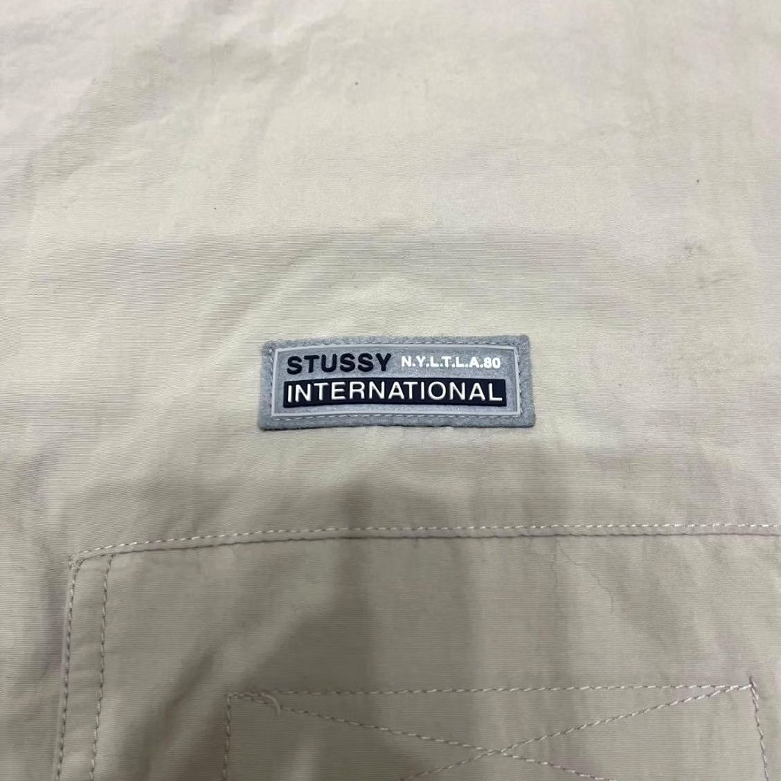 Vintage VINTAGE Old Stussy Jacket Nylon S Beige Y2K Military Streetwear Size US S / EU 44-46 / 1 - 6 Thumbnail