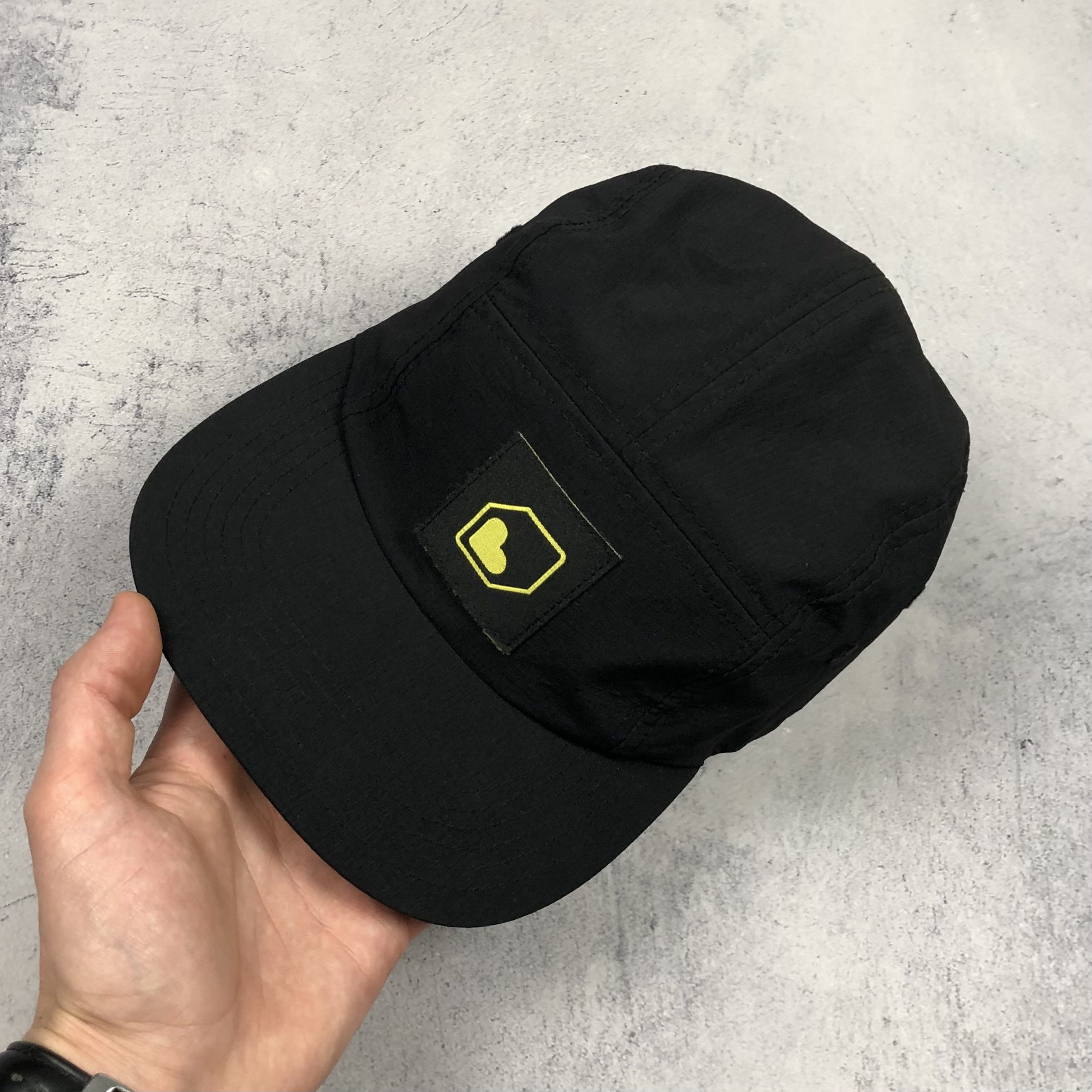 Hypebeast Burgtec Nylon Heart Block logo Gorpcore 5 panel Cap Hat y2k Size ONE SIZE - 3 Thumbnail