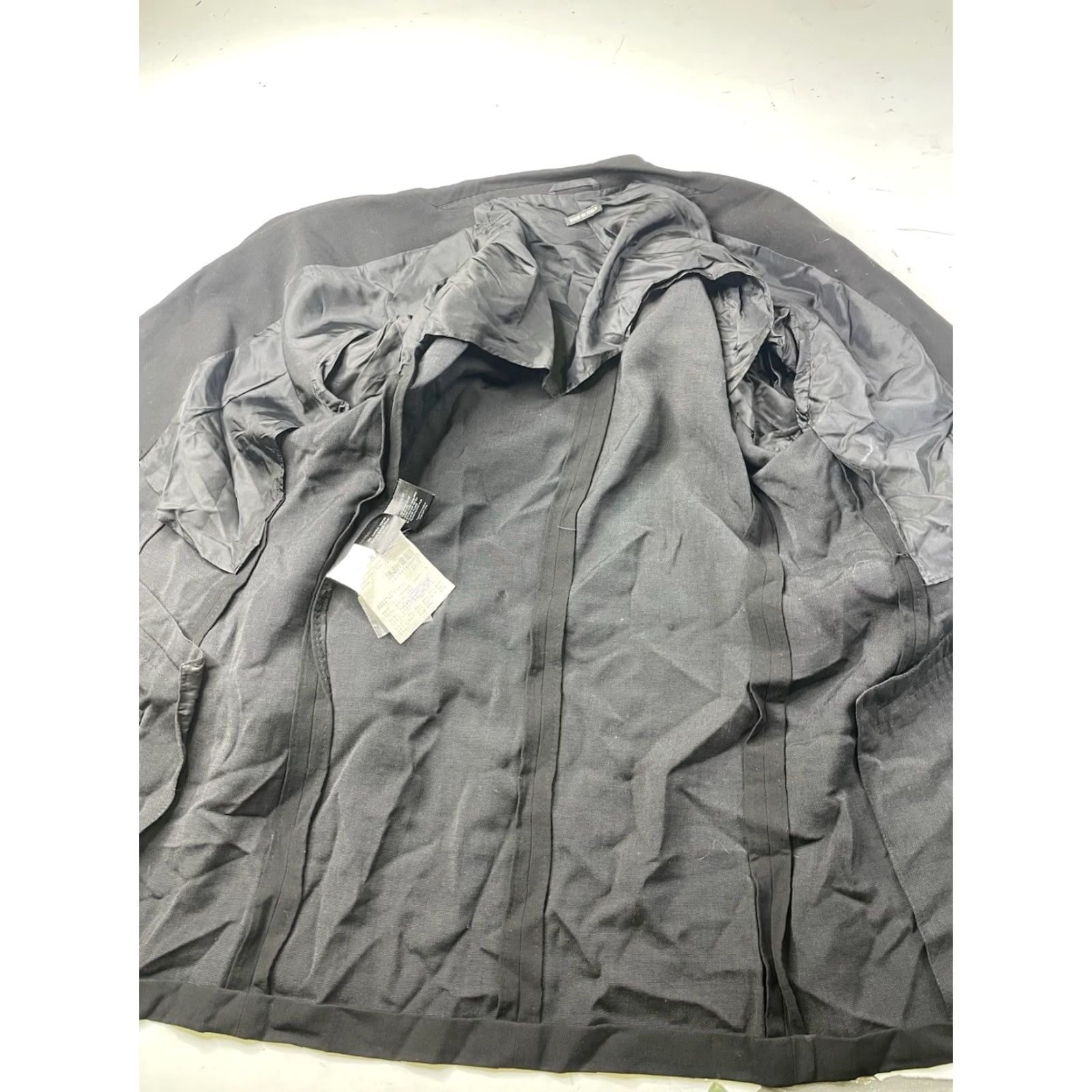Giorgio Armani Giorgio Armani Black Mens 46 US Lightweight Wool Blend Blazer Jacket Italy Size 46R - 4 Thumbnail