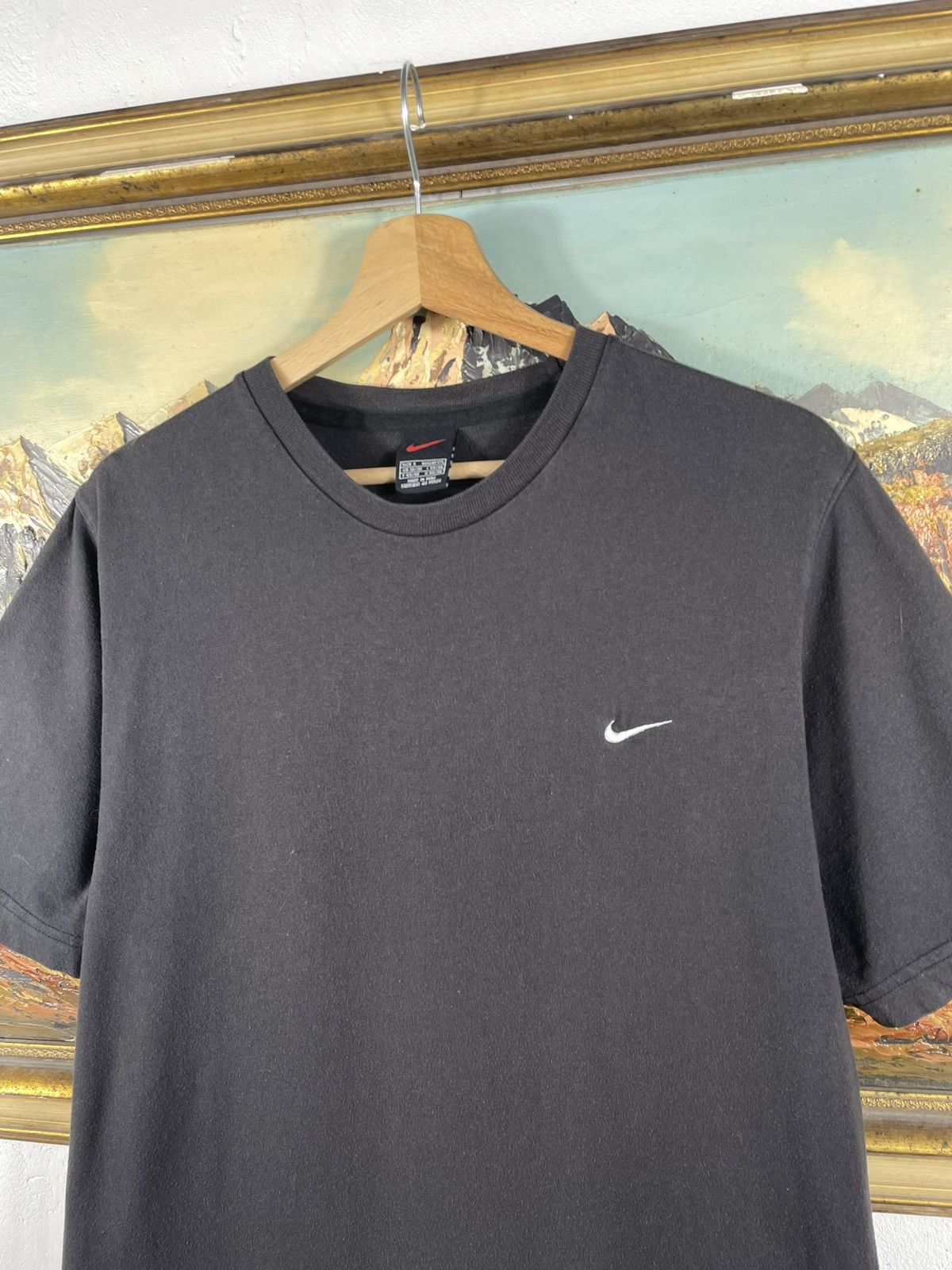 Nike × Vintage Vintage Y2K Nike Small Swoosh Basic Tee T-Shirt Size US S / EU 44-46 / 1 - 4 Thumbnail