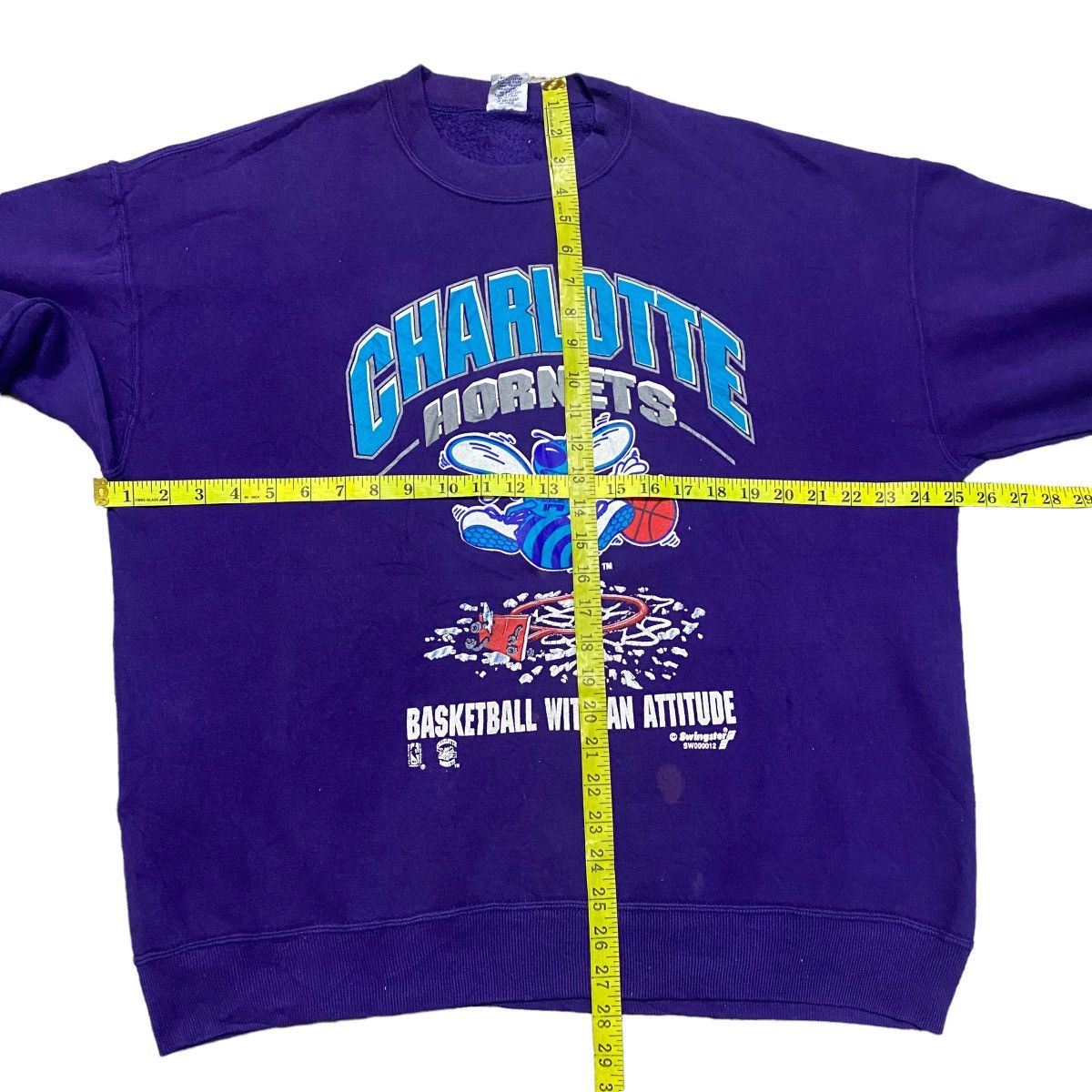 Vintage Vintage Charlotte Hornets Sweatshirt Size US XL / EU 56 / 4 - 13 Thumbnail