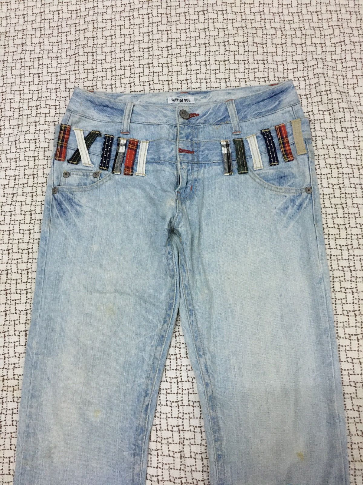 If Six Was Nine × Japanese Brand × Le Grande Bleu (L.G.B.) Clif de Sol Double Waist Nice Jeans (Y01) Size US 32 / EU 48 - 15 Thumbnail