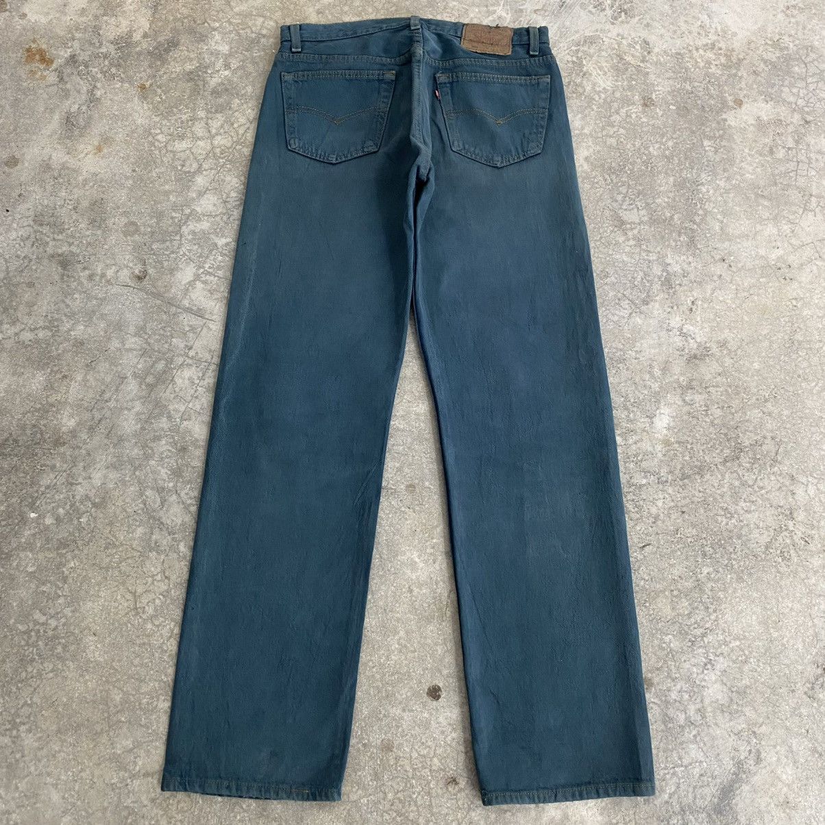 Levi's Vintage Late 80’s Levis 501 Faded Hunter Green Jeans Size US 32 / EU 48 - 10 Thumbnail