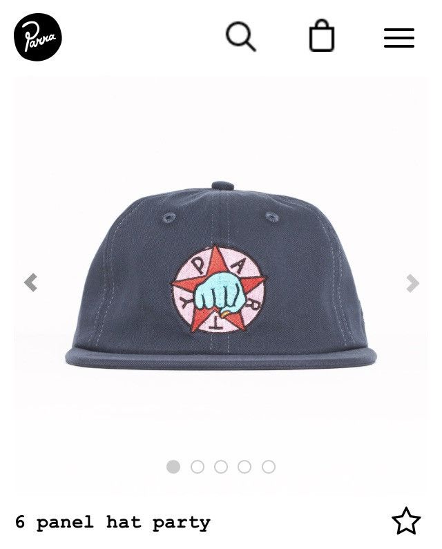 By Parra By Parra - 6 Panel “Party” Cap 2016 - Navy Size ONE SIZE - 6 Thumbnail