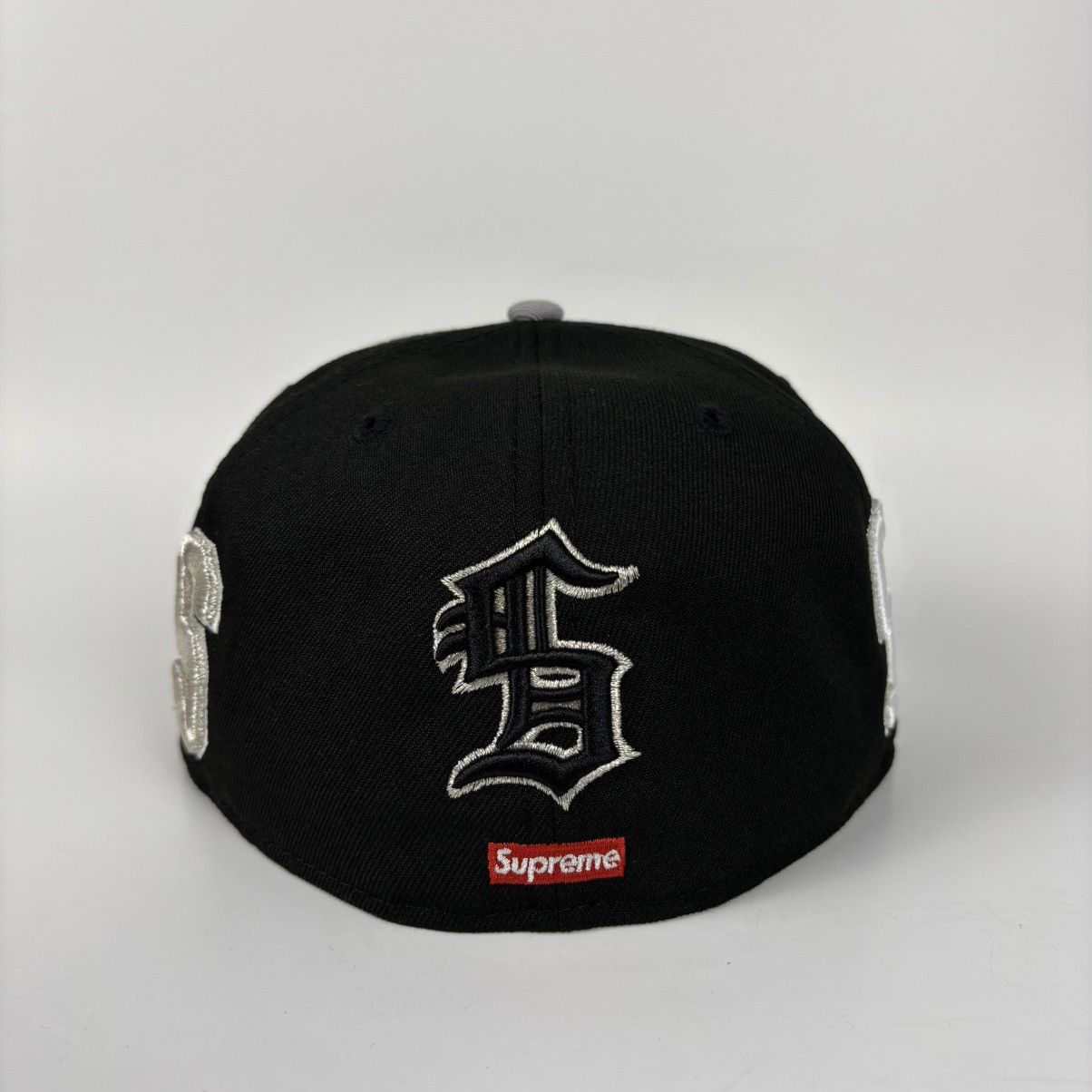Supreme Multi S Logo New Era Fitted Black (Size 7 3/8)