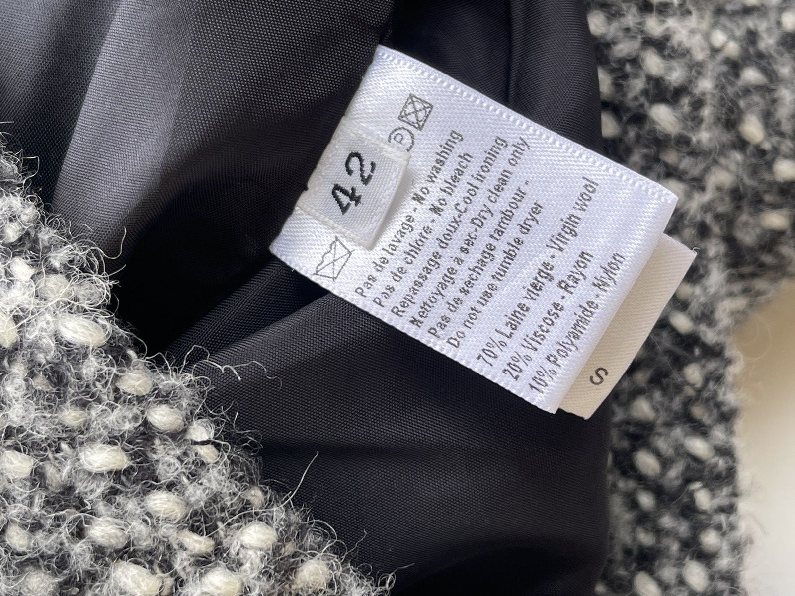 Japanese Brand Gres Wool Cropped Batwing Jacket France Size M / US 6-8 / IT 42-44 - 12 Thumbnail