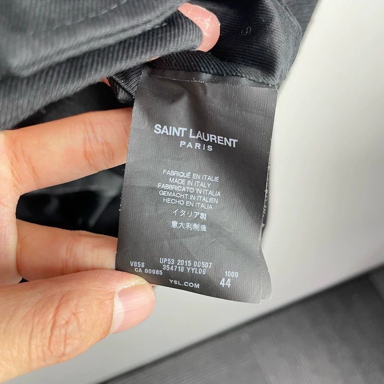 Saint Laurent Paris saint Laurent parisBlack patchwork leather Teddy jacket 25 Size US S / EU 44-46 / 1 - 4 Thumbnail